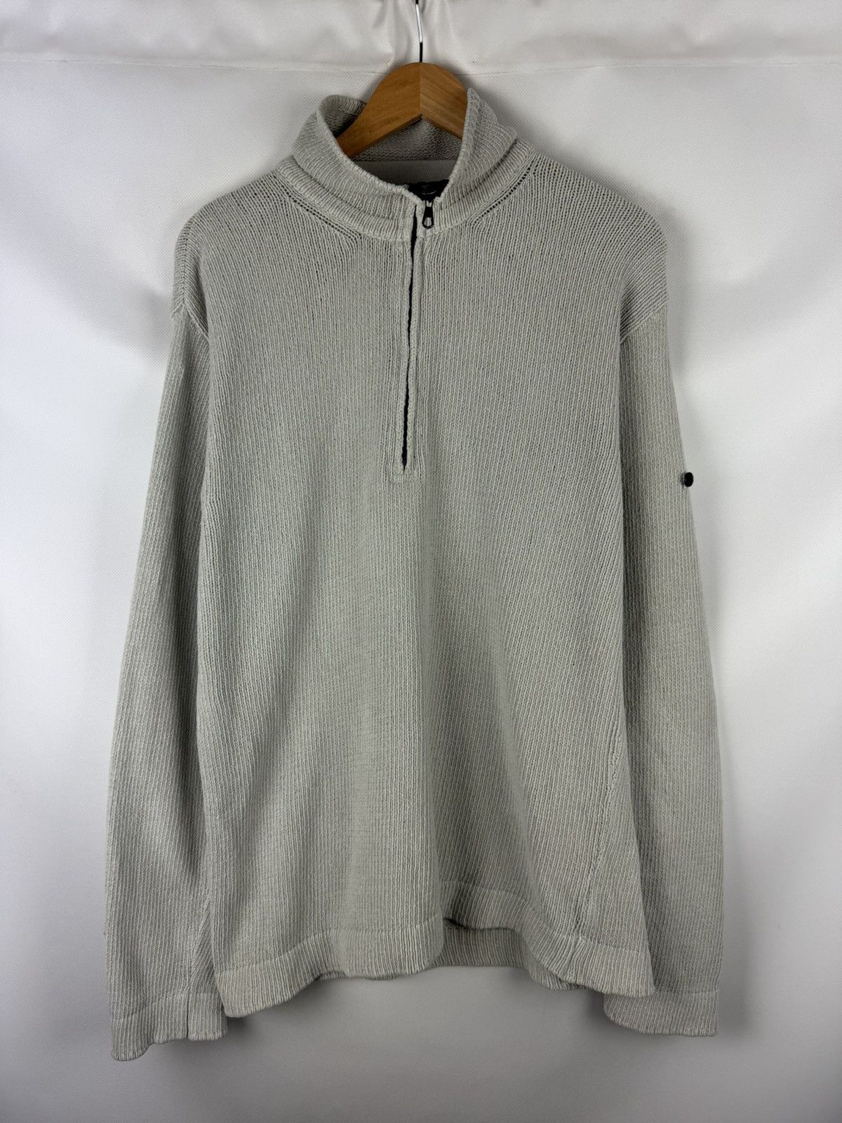 Stone Island Stone Island Vintage Men’s Knitted 1/3 Zip Sweater Pullover Size US XL / EU 56 / 4 - 1 Thumbnail