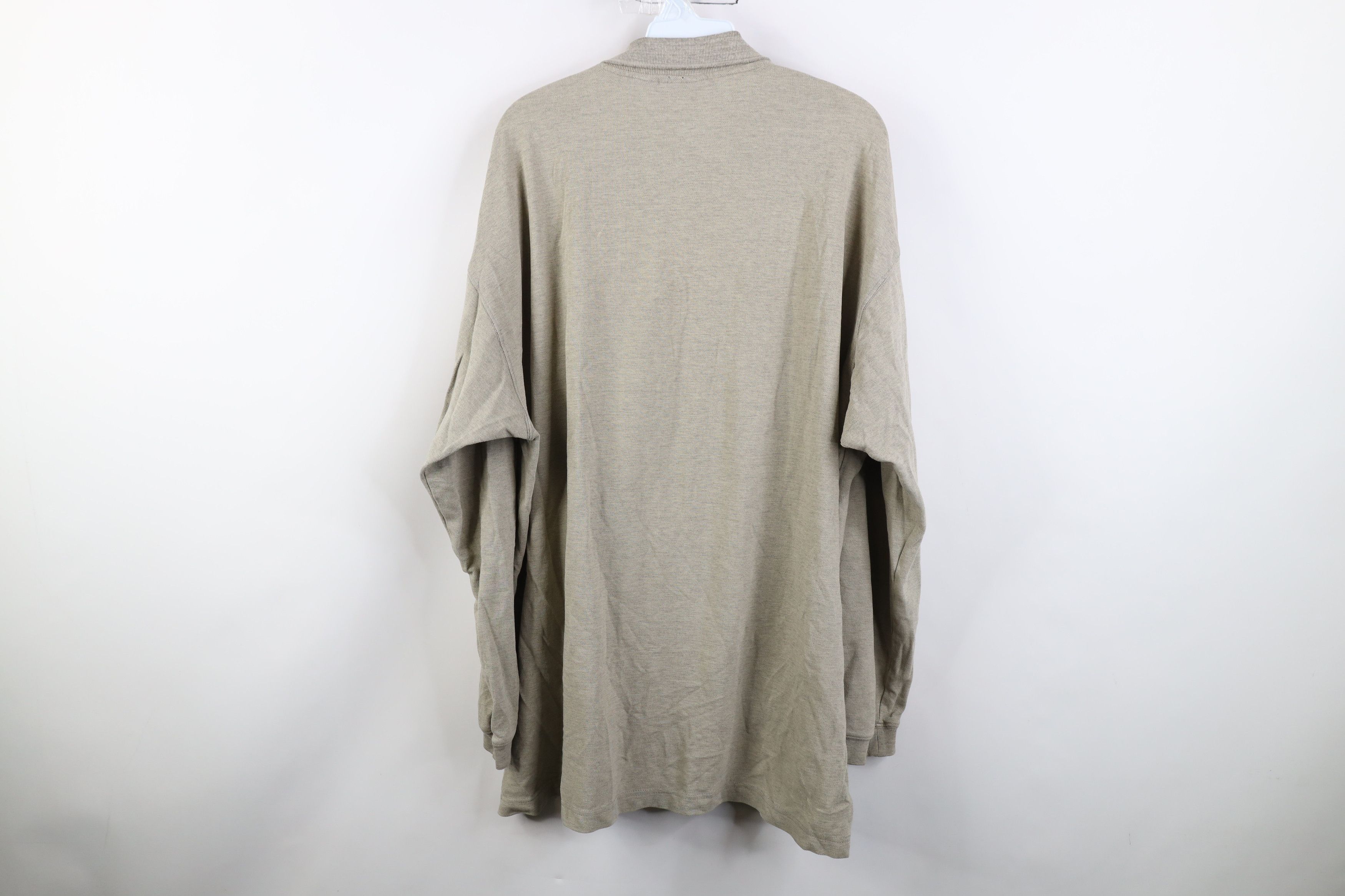 Patagonia Vintage 90s Patagonia Long Sleeve Rugby Polo Shirt Beige Size US XL / EU 56 / 4 - 13 Thumbnail