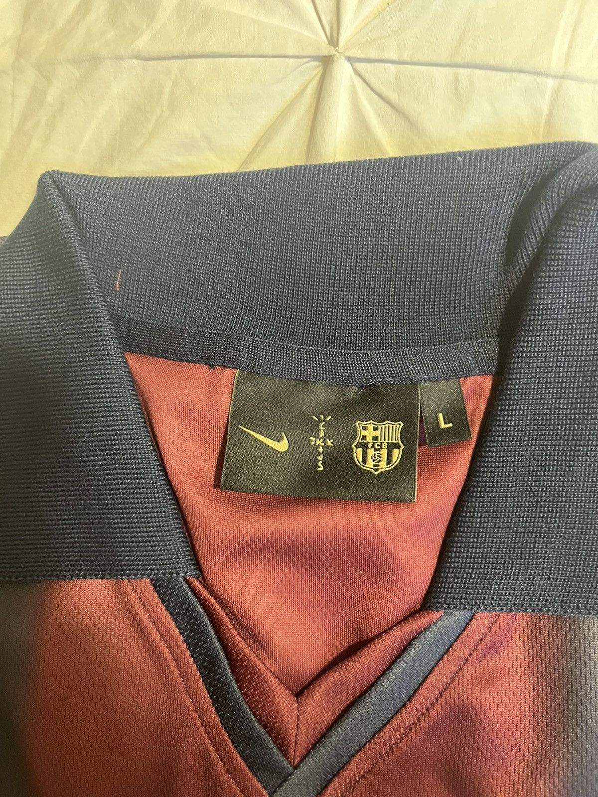 Nike × Travis Scott CJ X NIKE X FC BARCELONA RETRO 2000/01 HOME SKELETON JERSEY Size US L / EU 52-54 / 3 - 10 Thumbnail