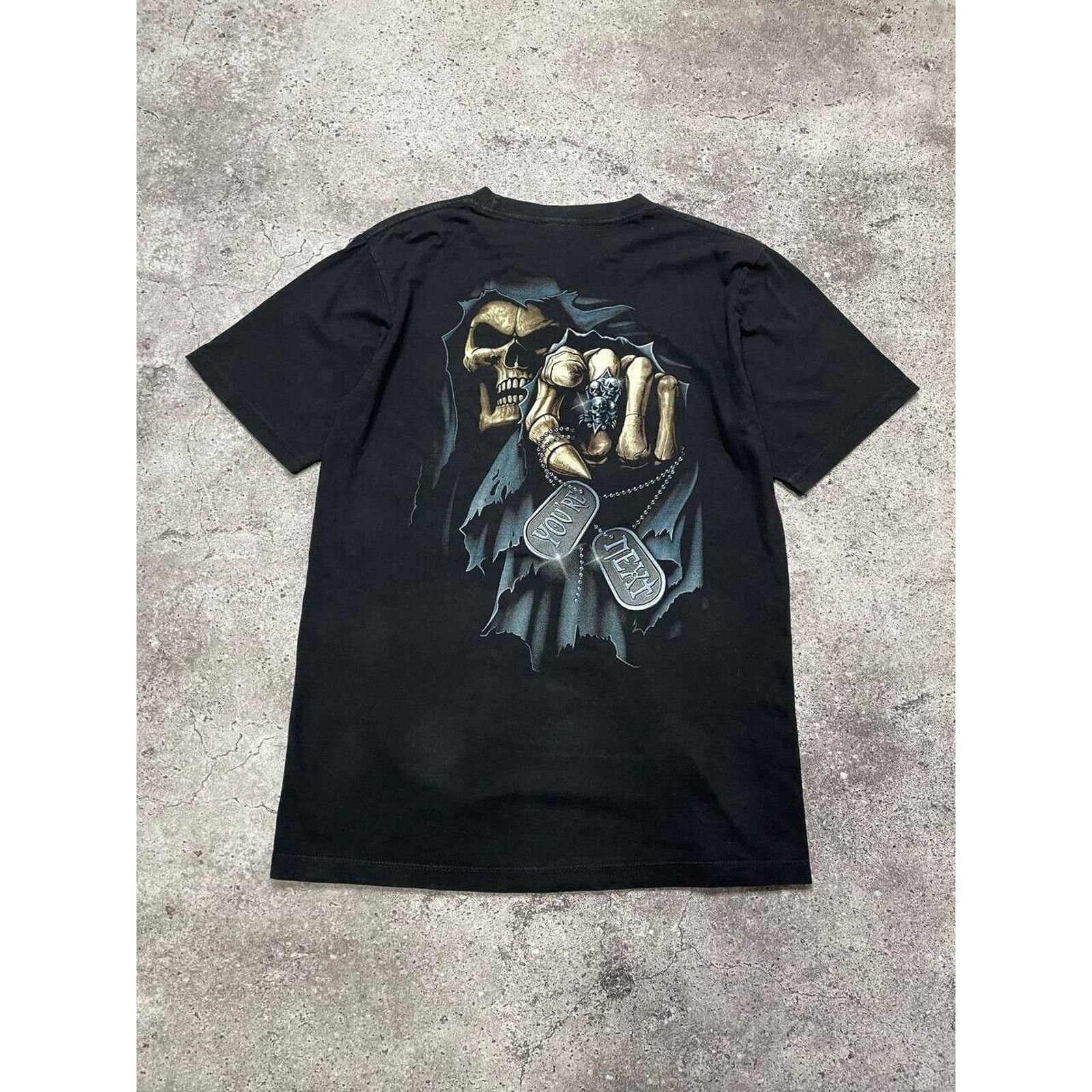 Japanese Brand × Vintage Vintage Akama T-Shirt Grim Reaper Graphic Black Goth Size L Size US L / EU 52-54 / 3 - 3 Thumbnail