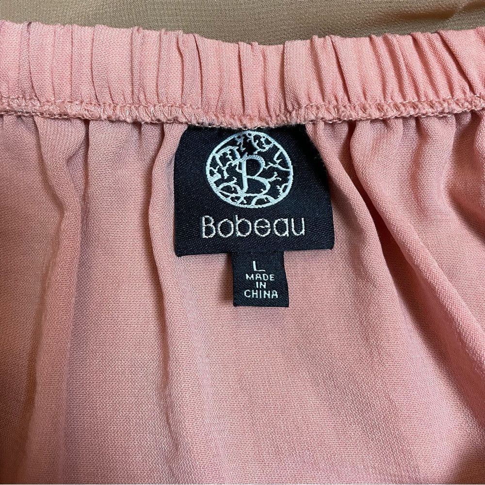 Other Bobeau Tiered Pink Salmon Skirt With Drawstring Size L Size 34" / US 12 / IT 48 - 7 Thumbnail