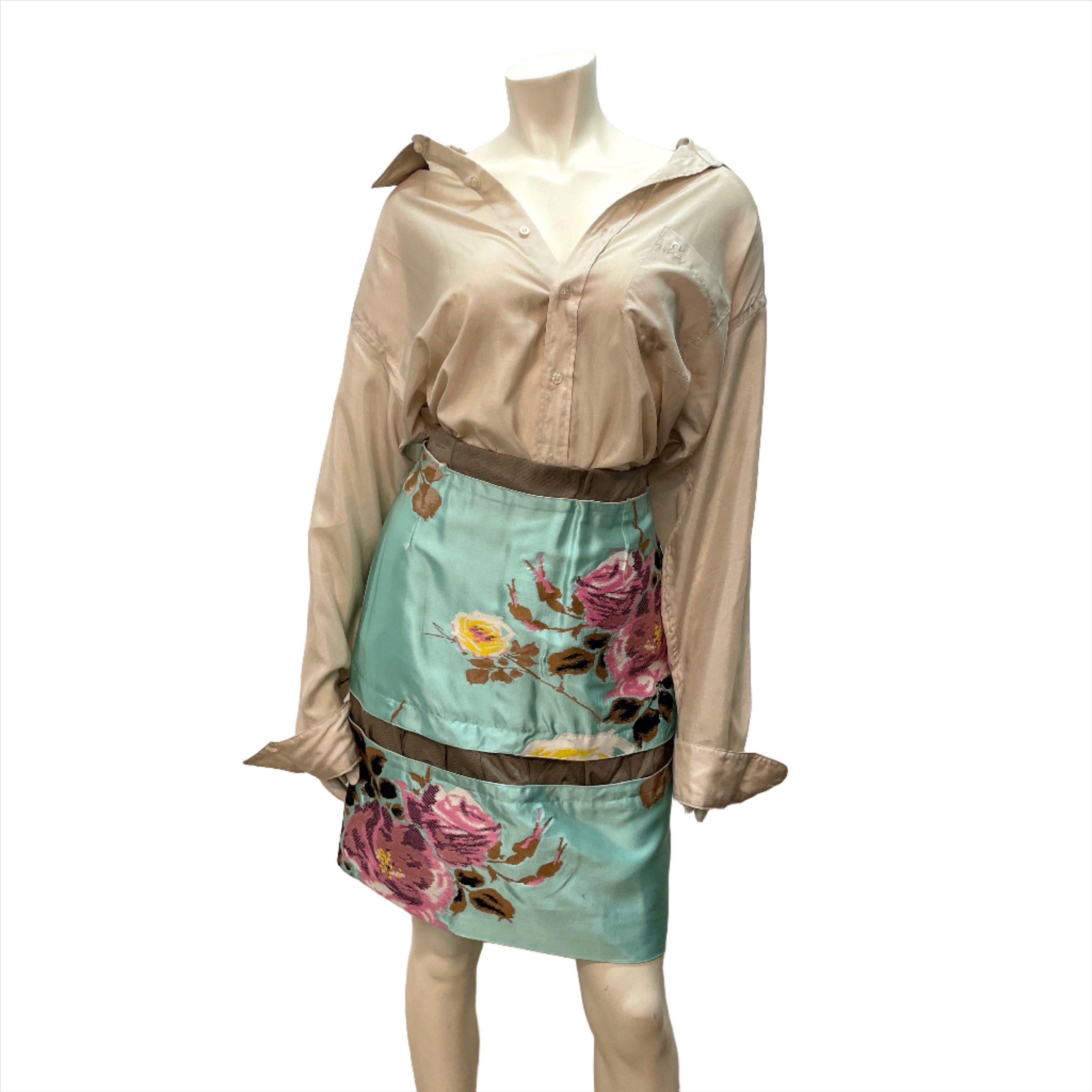 Marni Marni Fall '09 Vintage Designer Embroidered Floral Skirt Size 30" Size 30" / US 8 / IT 44 - 1 Thumbnail