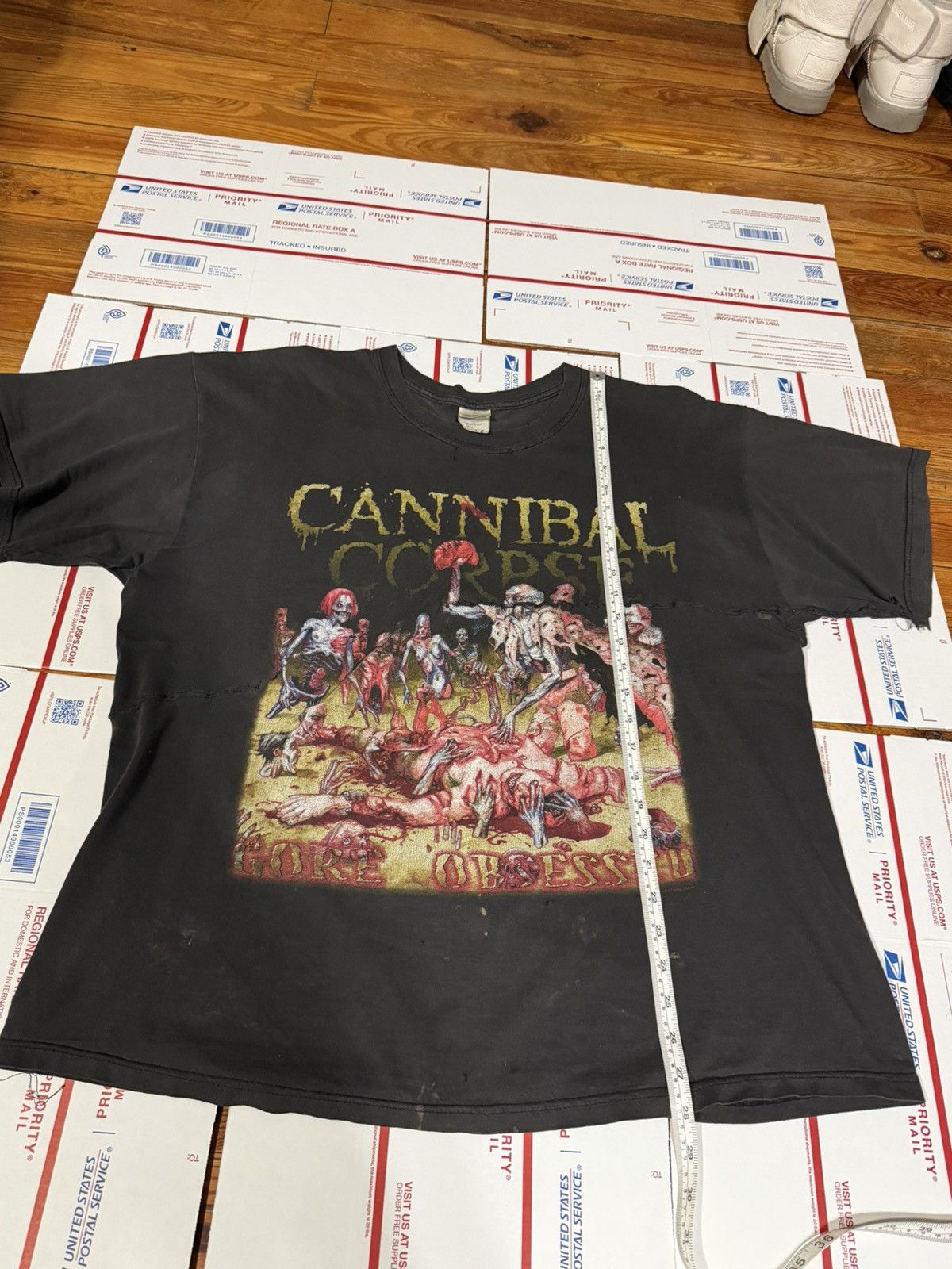 Vintage Vinage 2002 Cannibal Corpse Neck Break Tour Tee XL Size US XL / EU 56 / 4 - 7 Thumbnail
