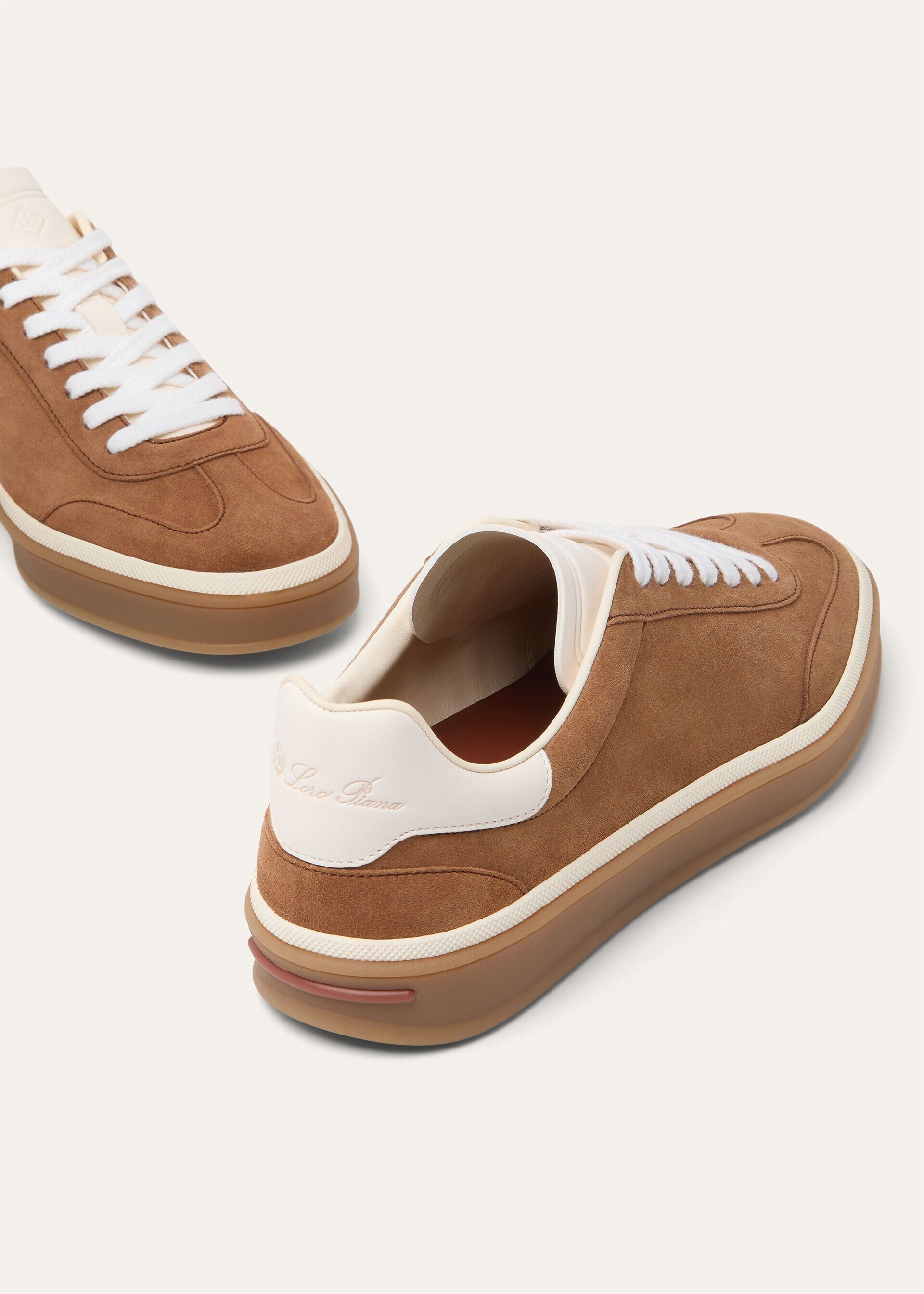 Loro Piana os11x0326 FSW0083 Tennis Walk Sneakers in Vicuna Size US 8 / IT 38 - 7 Thumbnail