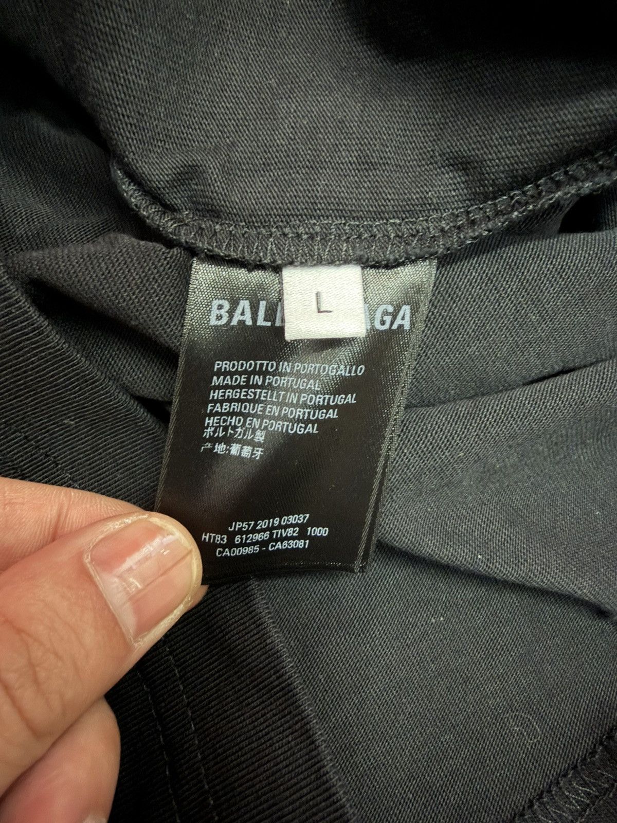 Balenciaga BALENCIAGA TOP MODEL TEE Size US L / EU 52-54 / 3 - 4 Thumbnail
