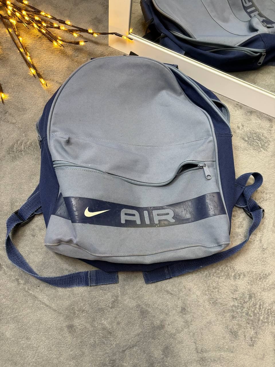 Nike × Vintage Vintage Y2K Nike Bagpack 90s Centr Swoosh Size ONE SIZE - 2 Thumbnail