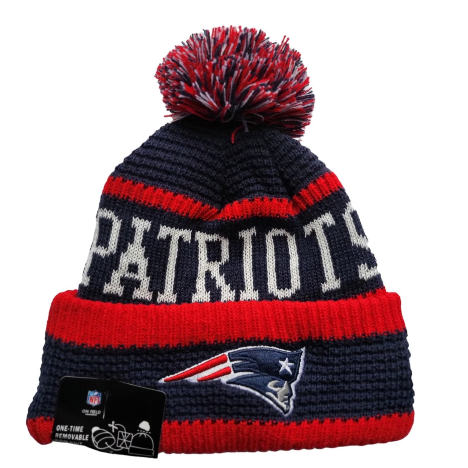 Other NWT New England Patriots Sports Pom Beanie Fleece Unisex Size ONE SIZE - 3 Thumbnail
