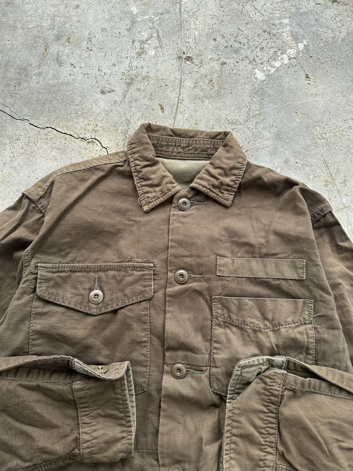 GOA GOA Military Patchwork Jacket Distressed Brown Size US M / EU 48-50 / 2 - 8 Thumbnail