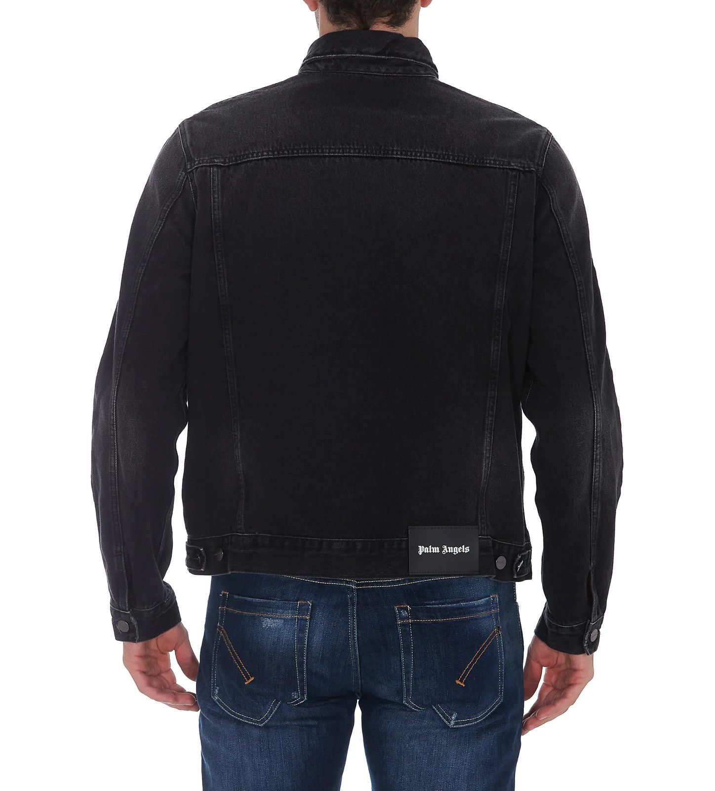 Palm Angels o1y0325 Denim Jacket in Black Size US L / EU 52-54 / 3 - 4 Thumbnail