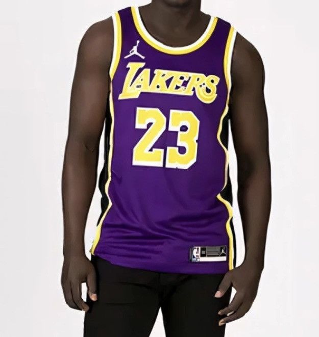 NBA × Nike Nike Los Angeles Lakers LeBron James Statement Jersey Size US M / EU 48-50 / 2 - 7 Thumbnail