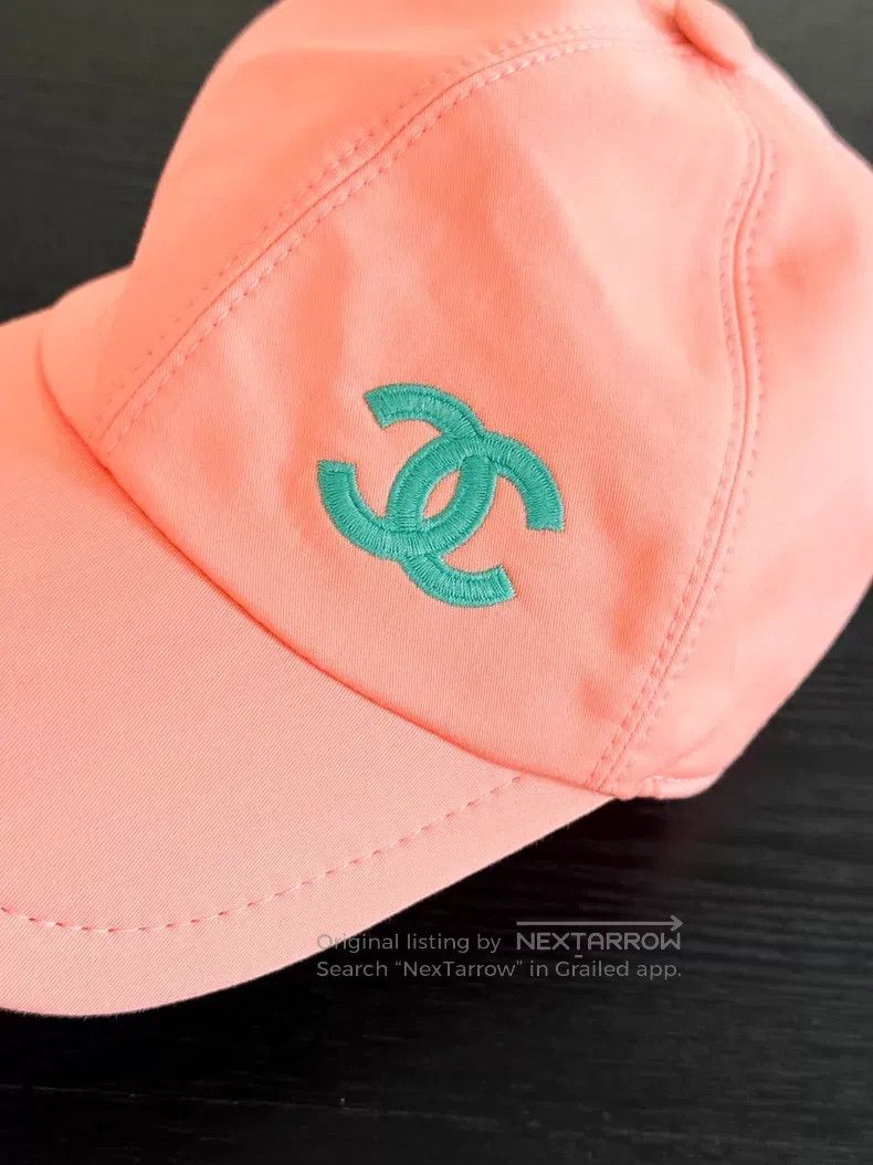 Chanel Chanel Orange and green double C standard baseball cap Size ONE SIZE - 3 Thumbnail