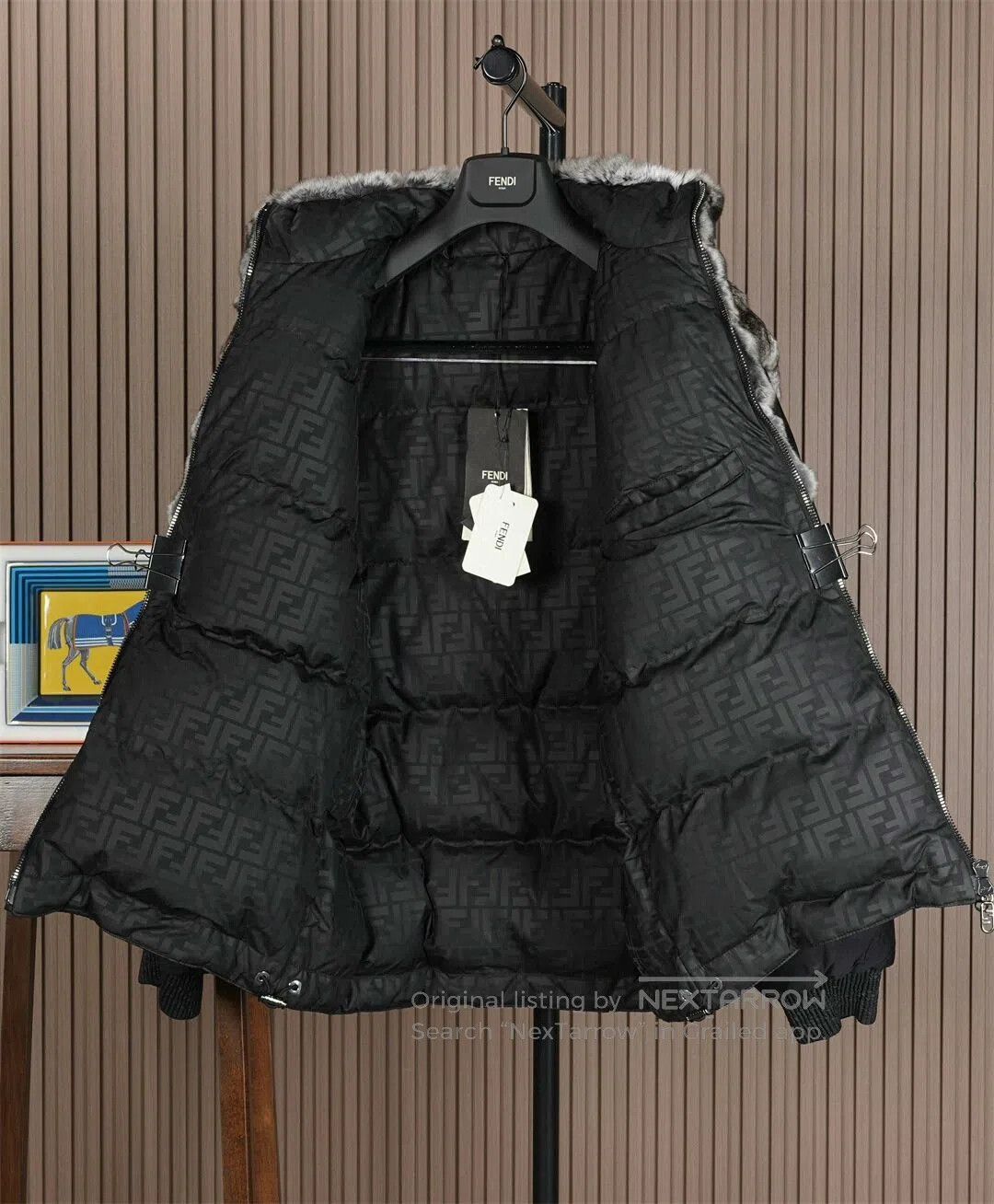 Fendi Fendi Men's Fur Down Jacket. Size US M / EU 48-50 / 2 - 3 Thumbnail