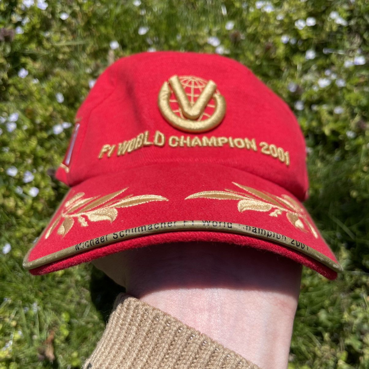 Ferrari Rare Ferrari 2001 World Champion Schumacher Cap Size ONE SIZE - 7 Thumbnail