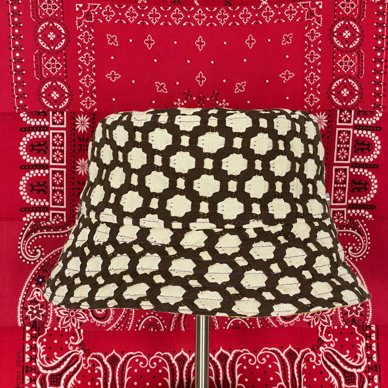 Poche Studio POCHE STUDIO HANDMADE REVERSIBLE BUCKET HAT Size ONE SIZE - 1 Thumbnail