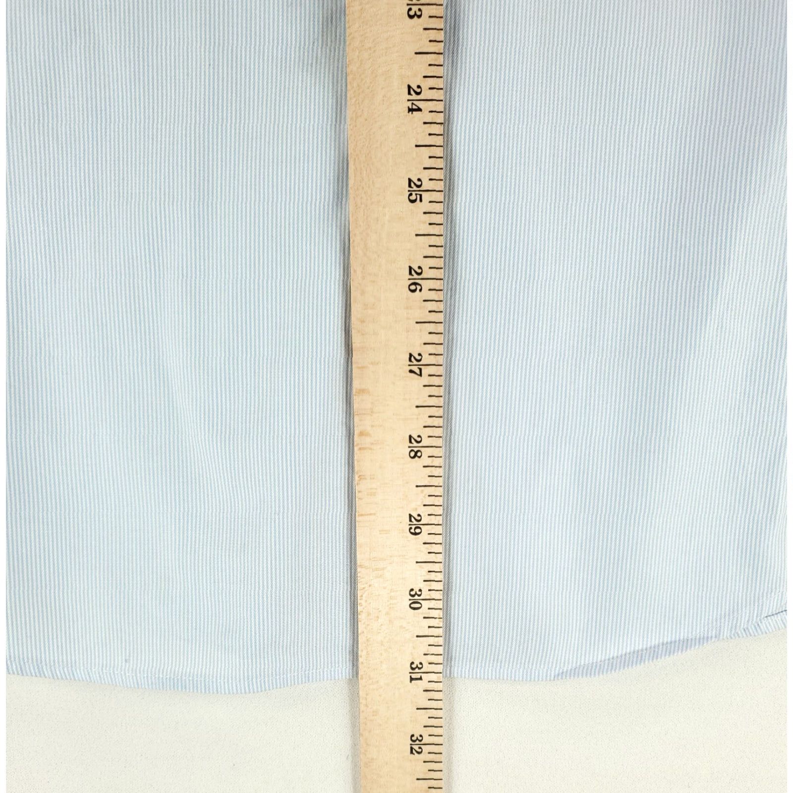 Suitsupply Suitsupply Egyptian Cotton Button Up Shirt Blue White Striped Slim Mens L / 41/16 Mens Size US L / EU 52-54 / 3 - 6 Thumbnail