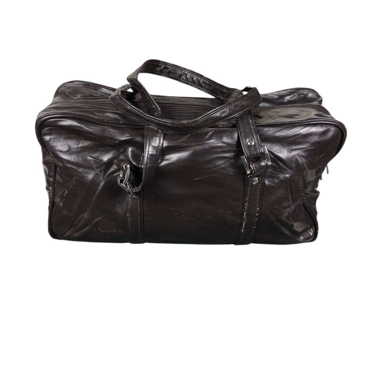 Nike 📌Vintage Soft Leather Hand Carry Luggage Nike Big Swoosh Size ONE SIZE - 7 Thumbnail