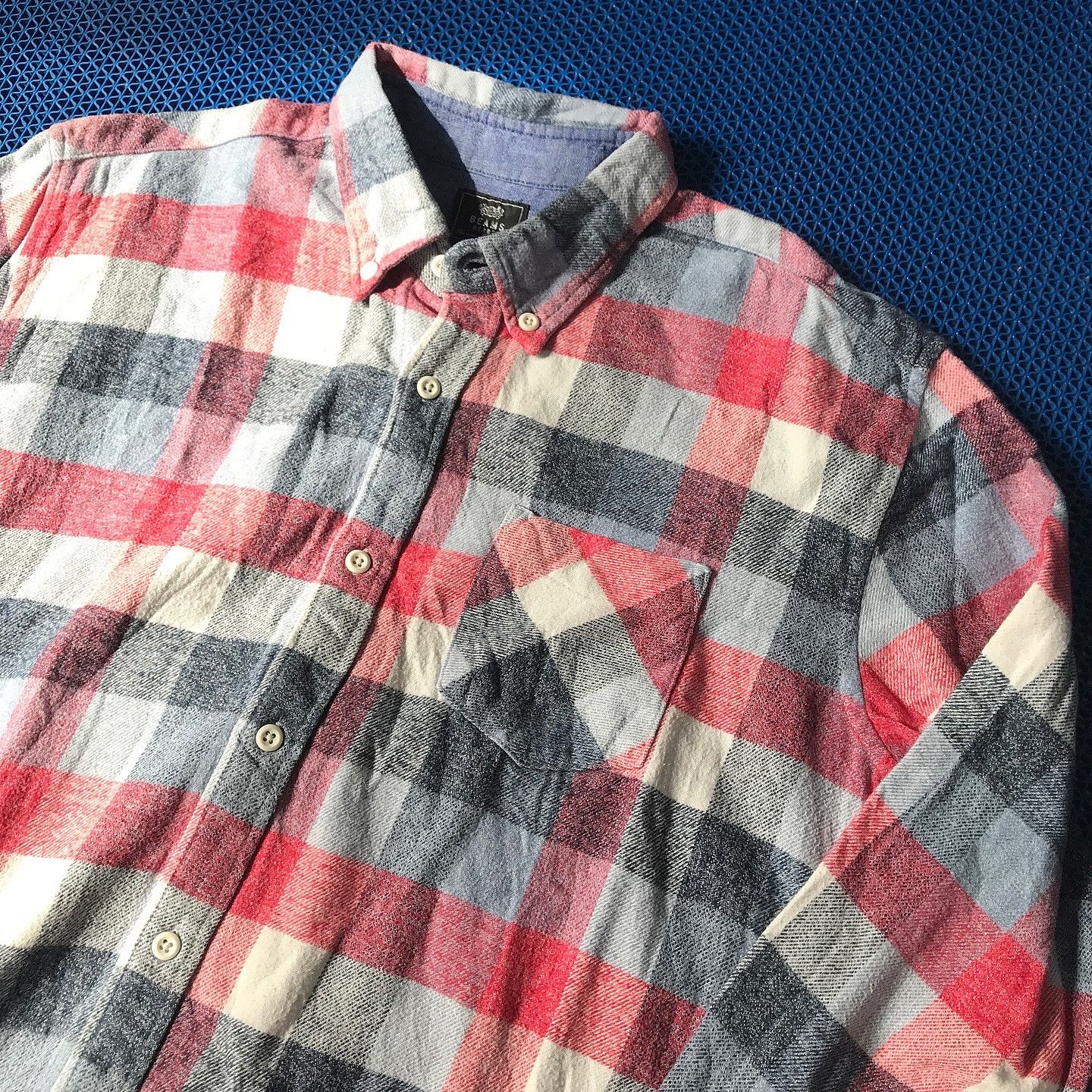 Japanese Brand Beams Heart Flannel Long Sleeves Shirt Size M Tartan Size US L / EU 52-54 / 3 - 1 Thumbnail