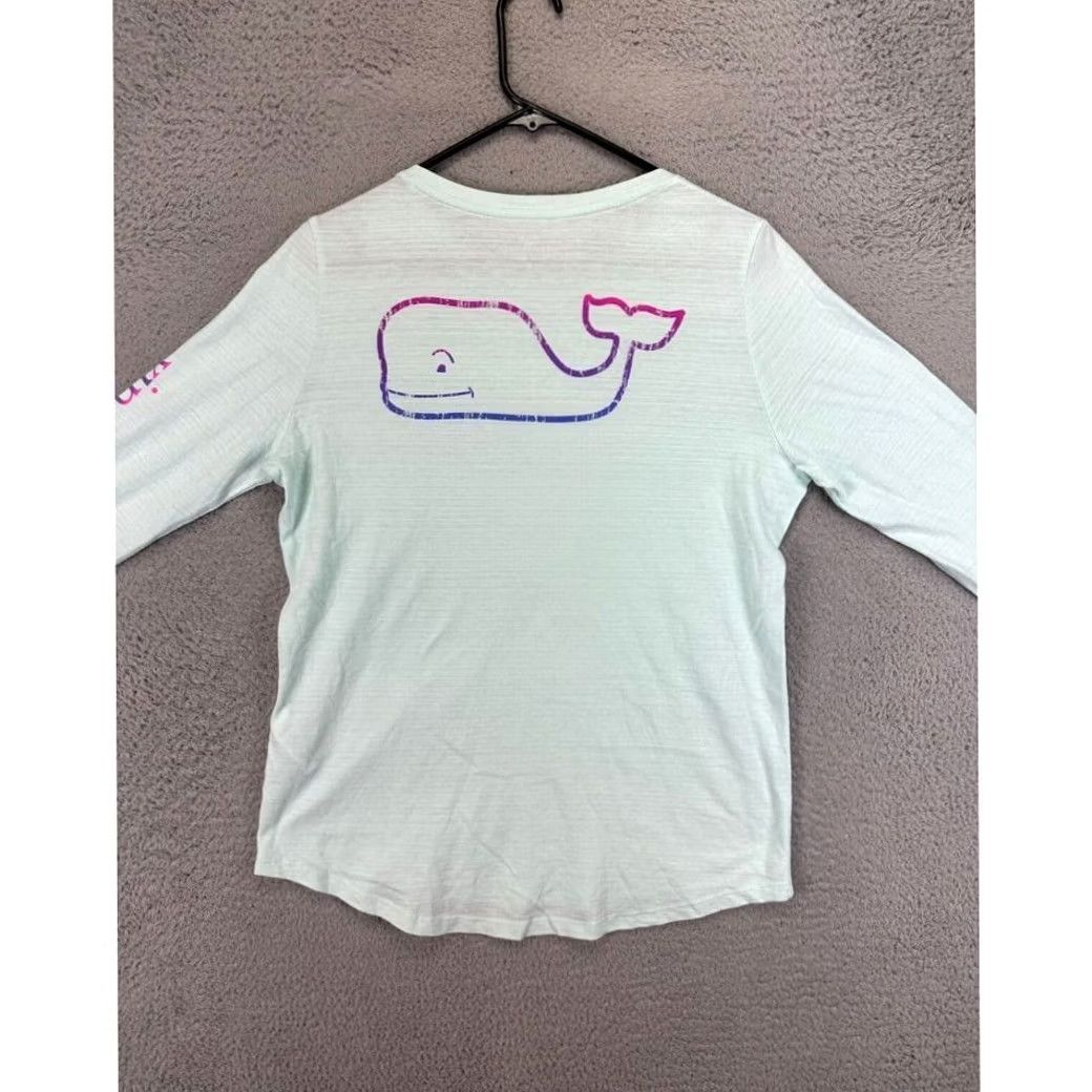 Vineyard Vines Vineyard Vines Shirt Womens Small Green Long Sleeve Whale Tee Crew Neck Graphic Whale Vintage: No Size S / US 4 / IT 40 - 2 Thumbnail