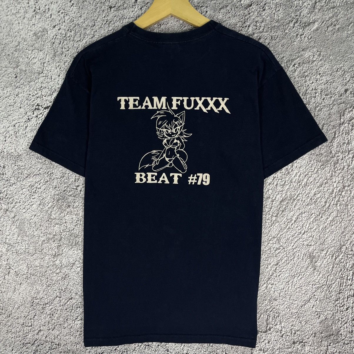 Fruit Of The Loom × Vintage 👽VINTAGE👽 Beat 79 Team Fuxxx Dark Blue Humor Tee Size US M / EU 48-50 / 2 - 14 Thumbnail