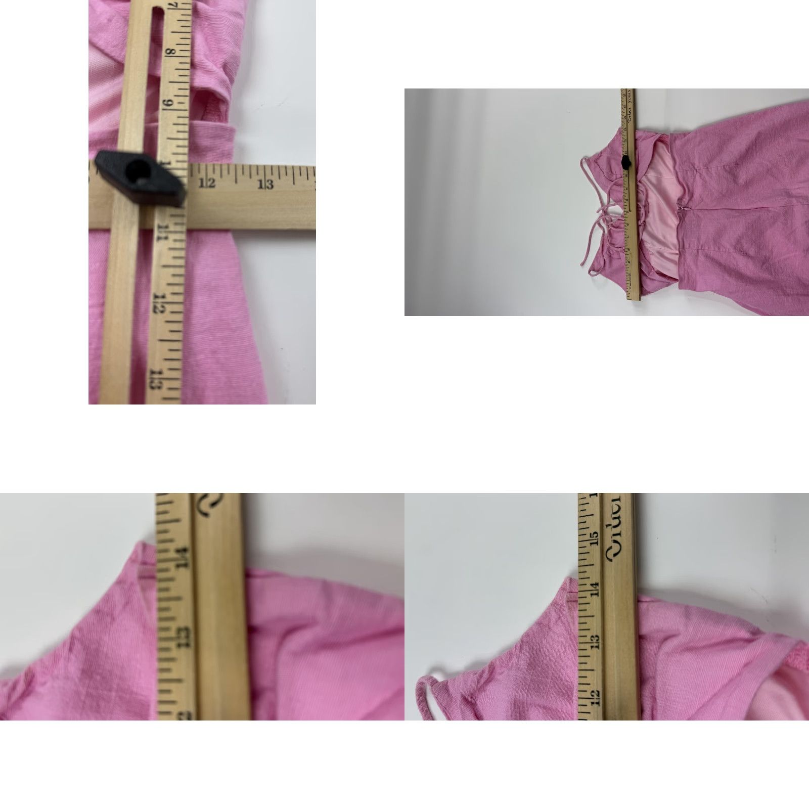 PRINCESS POLLY Princess Polly Dress Womens 8 Pink Ruched Mini Spaghetti Strap Lined Bodycon Dress Size M / US 6-8 / IT 42-44 - 8 Thumbnail