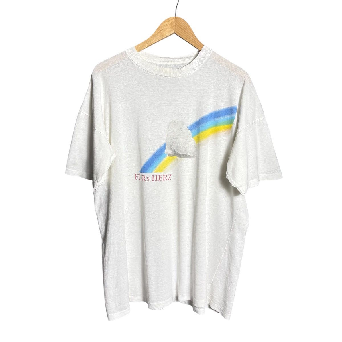 Vintage Vintage 90s Furs Herz Rainbow Single Stitch Graphic T-Shirt Size US XL / EU 56 / 4 - 1 Thumbnail