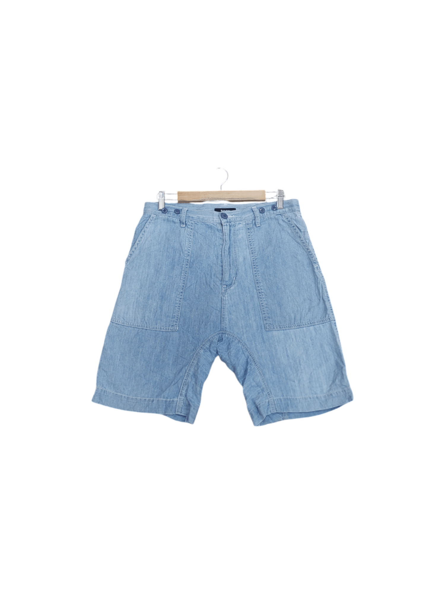 Issey Miyake × Japanese Brand × Ne-Net Ne-net by Issey Miyake Denim Shortpants Size US 32 / EU 48 - 1 Thumbnail