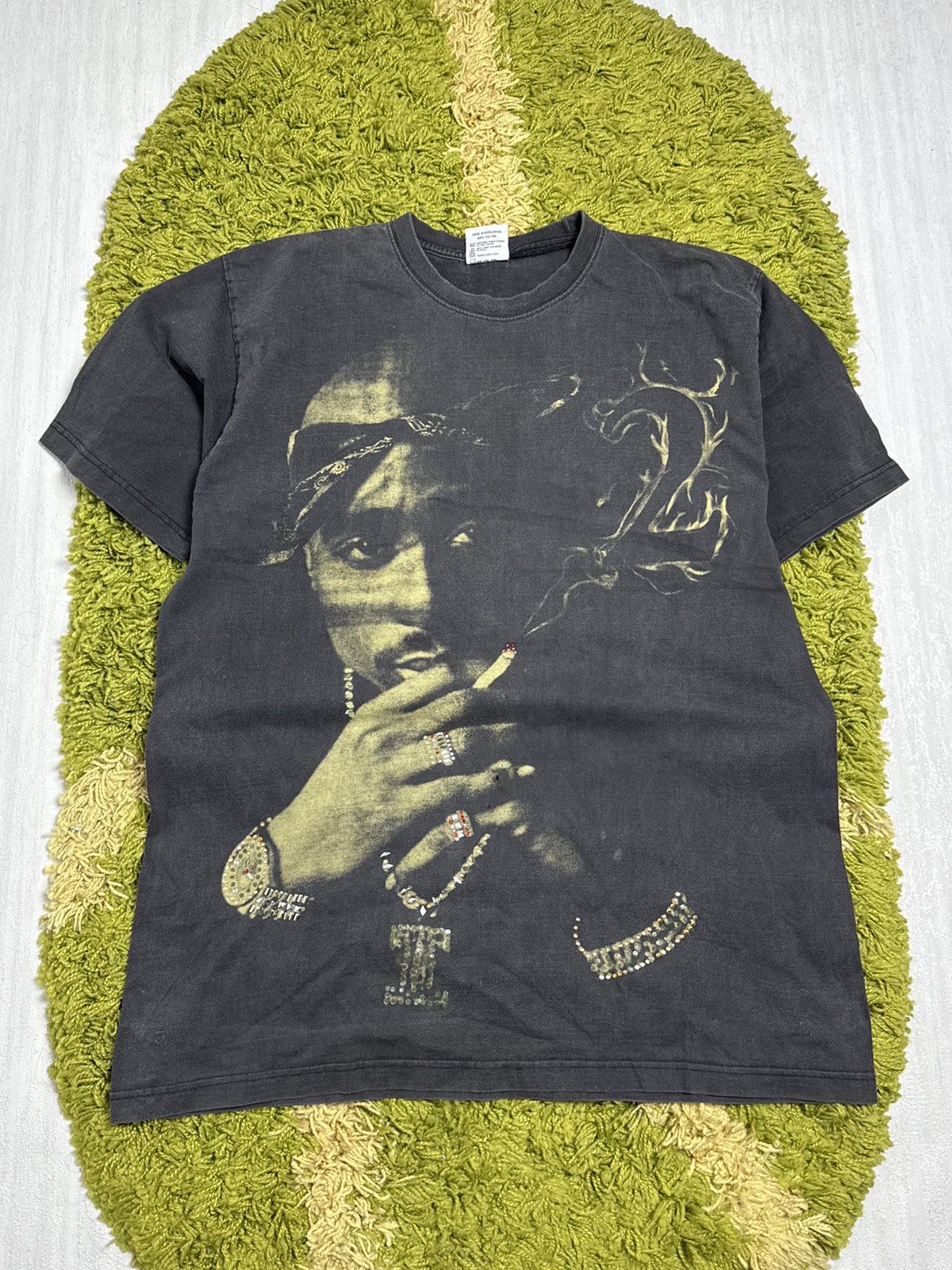 Band Tees × Vintage Vintage Tupac 2Pac Rap T-Shirt Size US L / EU 52-54 / 3 - 1 Thumbnail