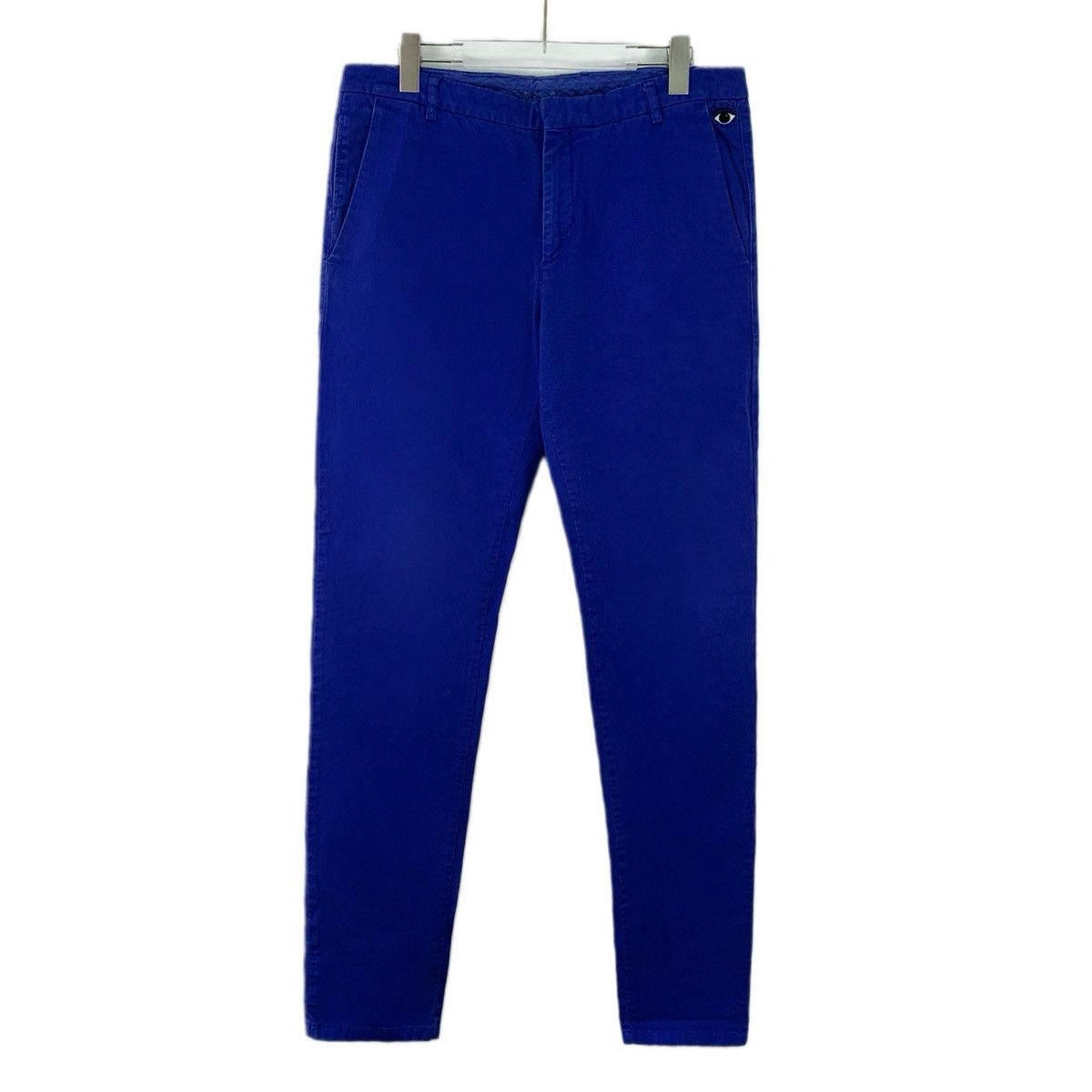Kenzo Kenzo Dark Blue Cotton Casual Pants Eye Embroidery K26WX Size US 36 / EU 52 - 1 Thumbnail