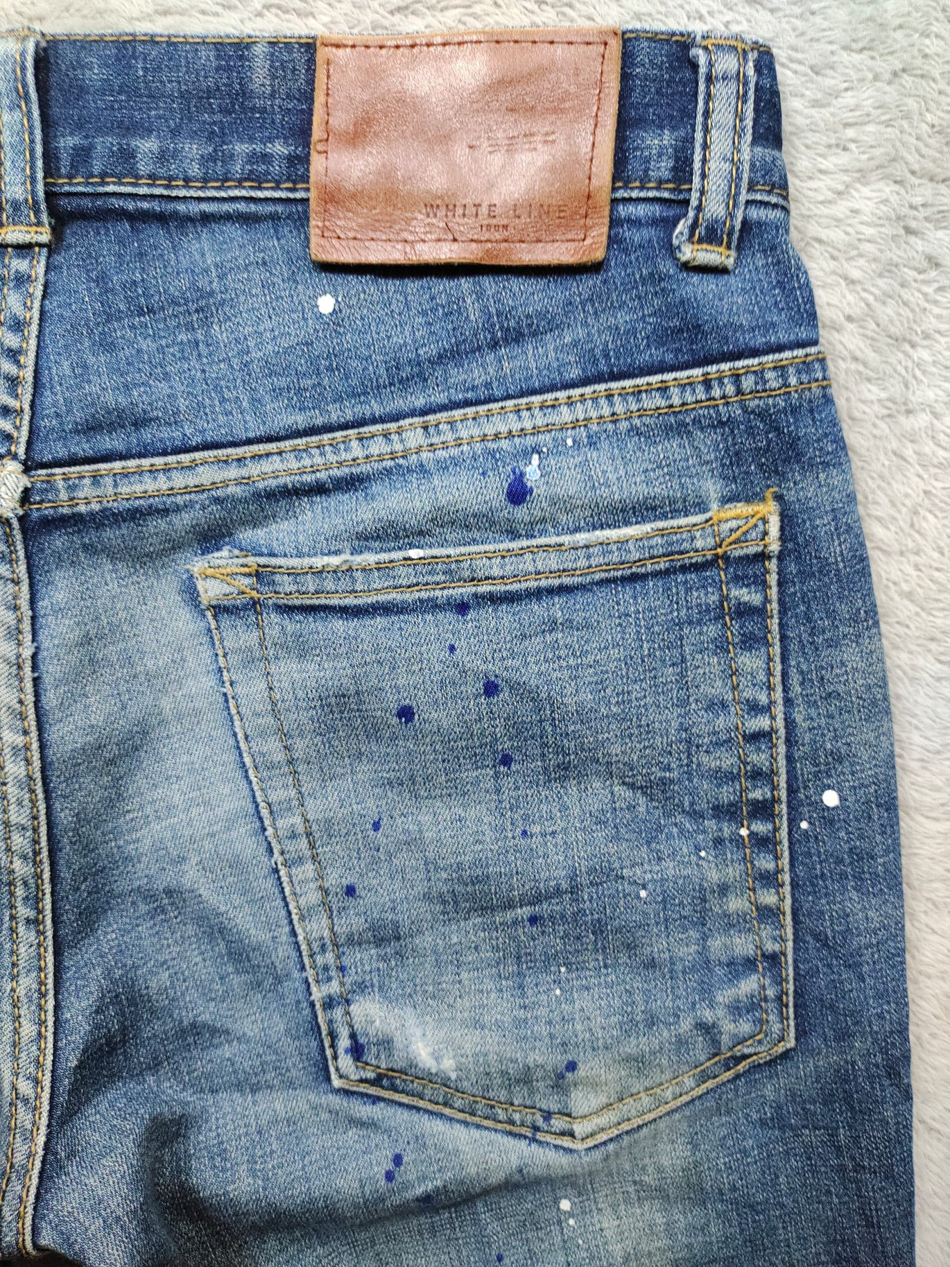 Other DISTRESSED WHITE LINE BY IDUN RARE DESIGN BLUE JEANS Size US 30 / EU 46 - 7 Thumbnail