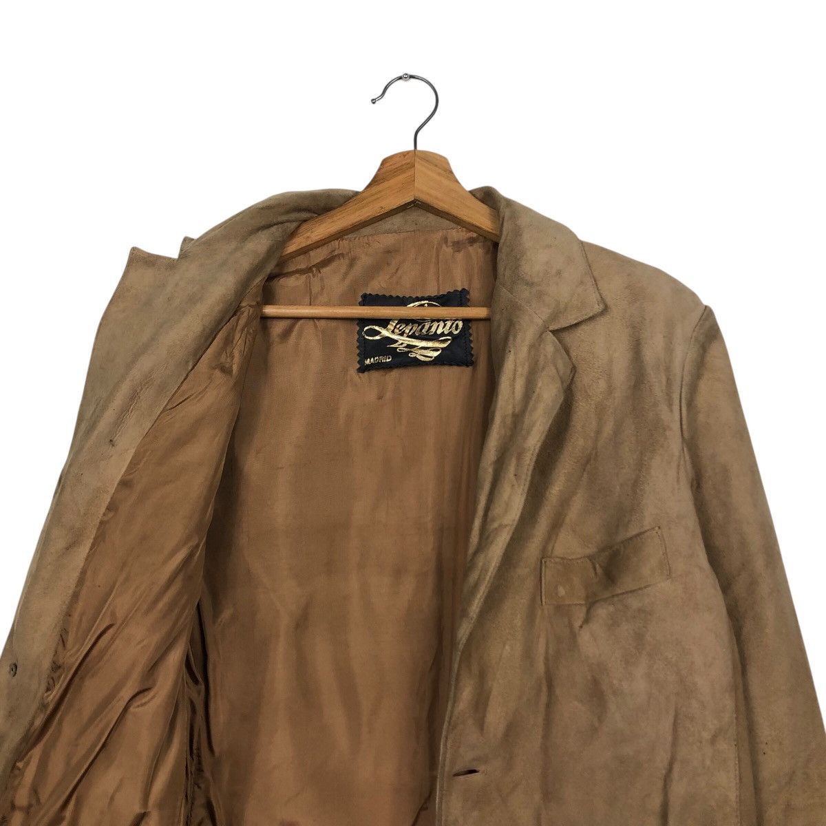 Japanese Brand 📌Vintage Genuine Leather Jacket Lepanzo Madrid Issey Miyake Size US M / EU 48-50 / 2 - 13 Thumbnail