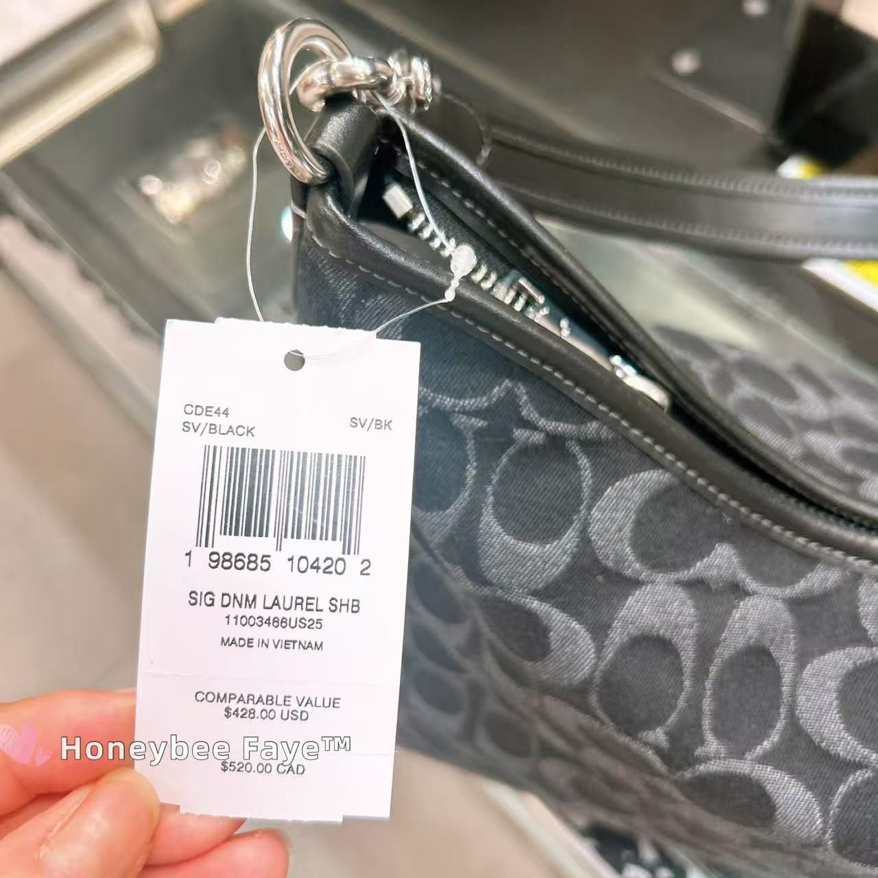 Coach Laurel Shoulder Bag In Signature Denim CDE44 Size ONE SIZE - 5 Thumbnail