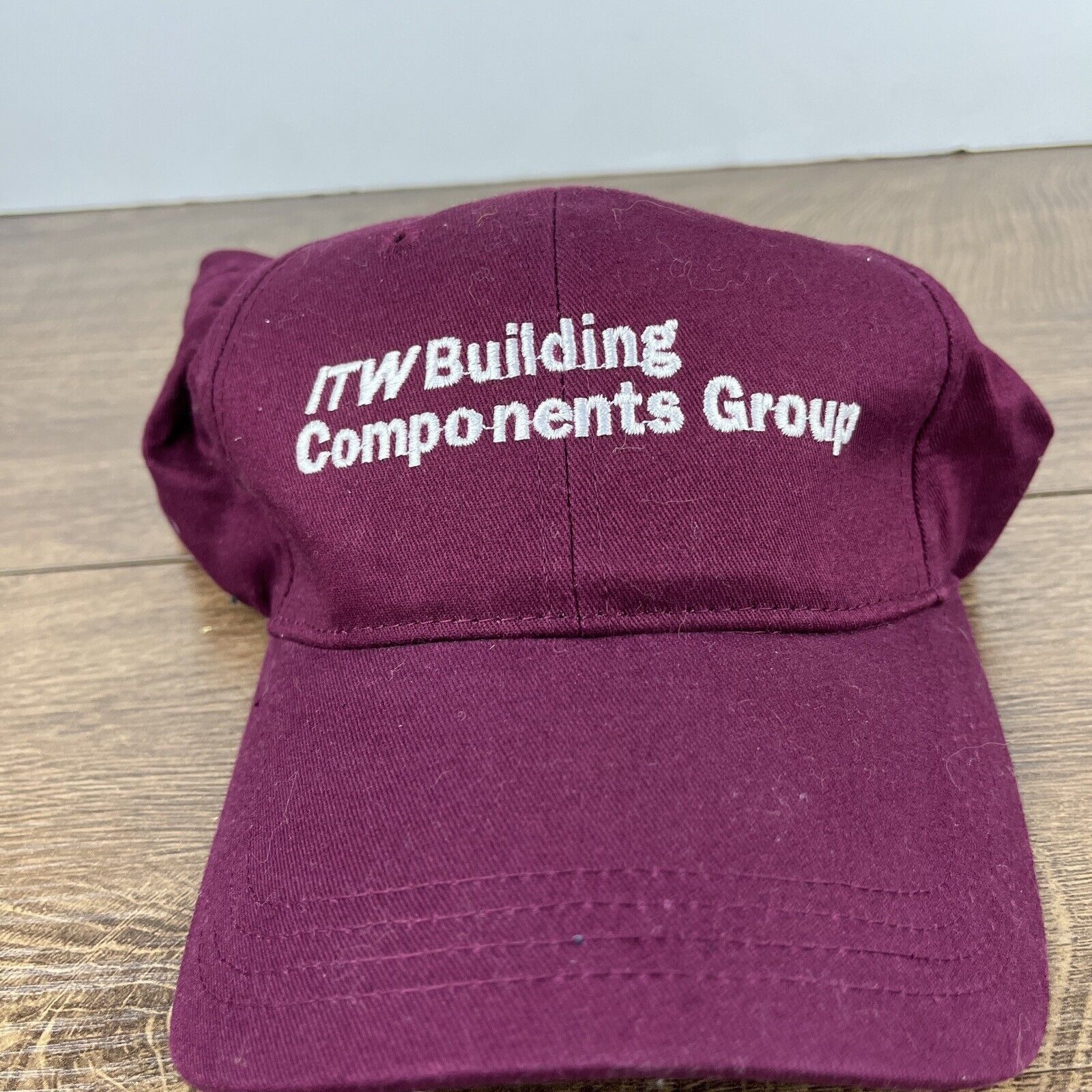 Other ITW Building Componets Group Hat Maroon Adjustable Hat Adult Size ONE SIZE - 4 Thumbnail