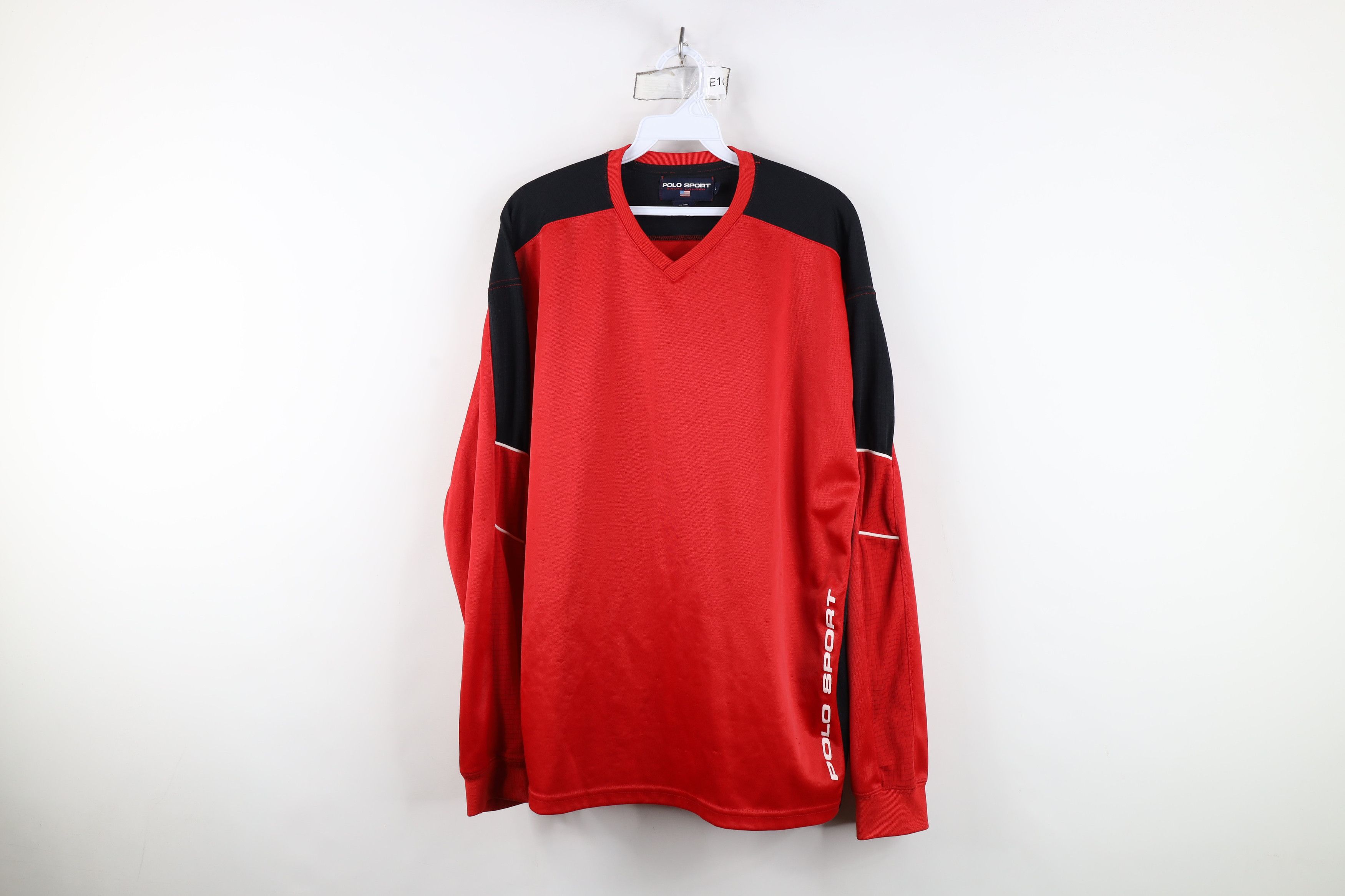 Ralph Lauren Vintage 90s Polo Sport Ralph Lauren Spell Out Knit T-Shirt Size US L / EU 52-54 / 3 - 1 Thumbnail