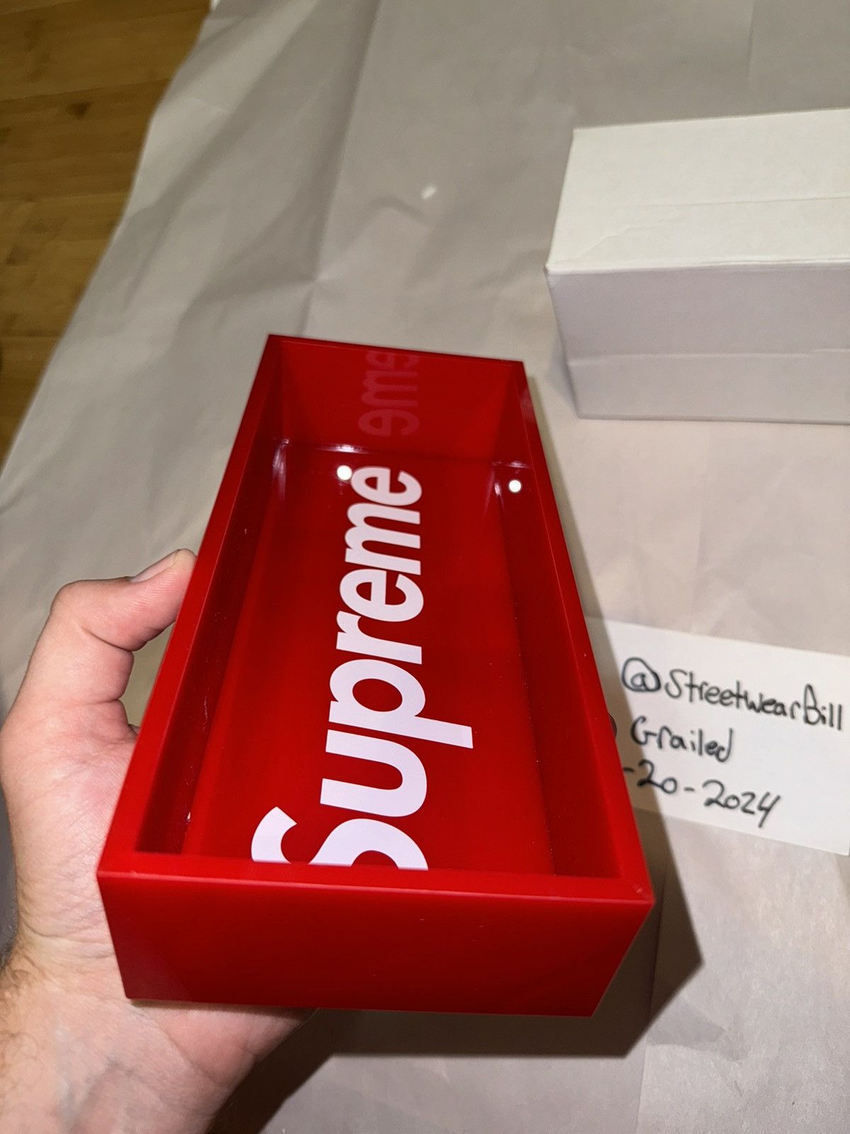 Supreme Supreme Acrylic Lucite Box Size ONE SIZE - 6 Thumbnail