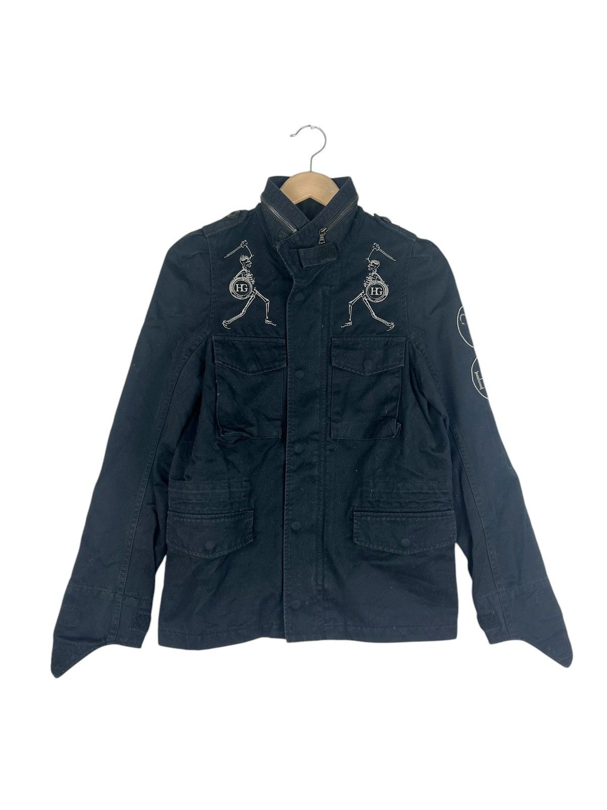 Japanese Brand Hysteric Glamour Black Punk Seditionaries Jacket/ Skull dsgn Size S / US 4 / IT 40 - 3 Thumbnail