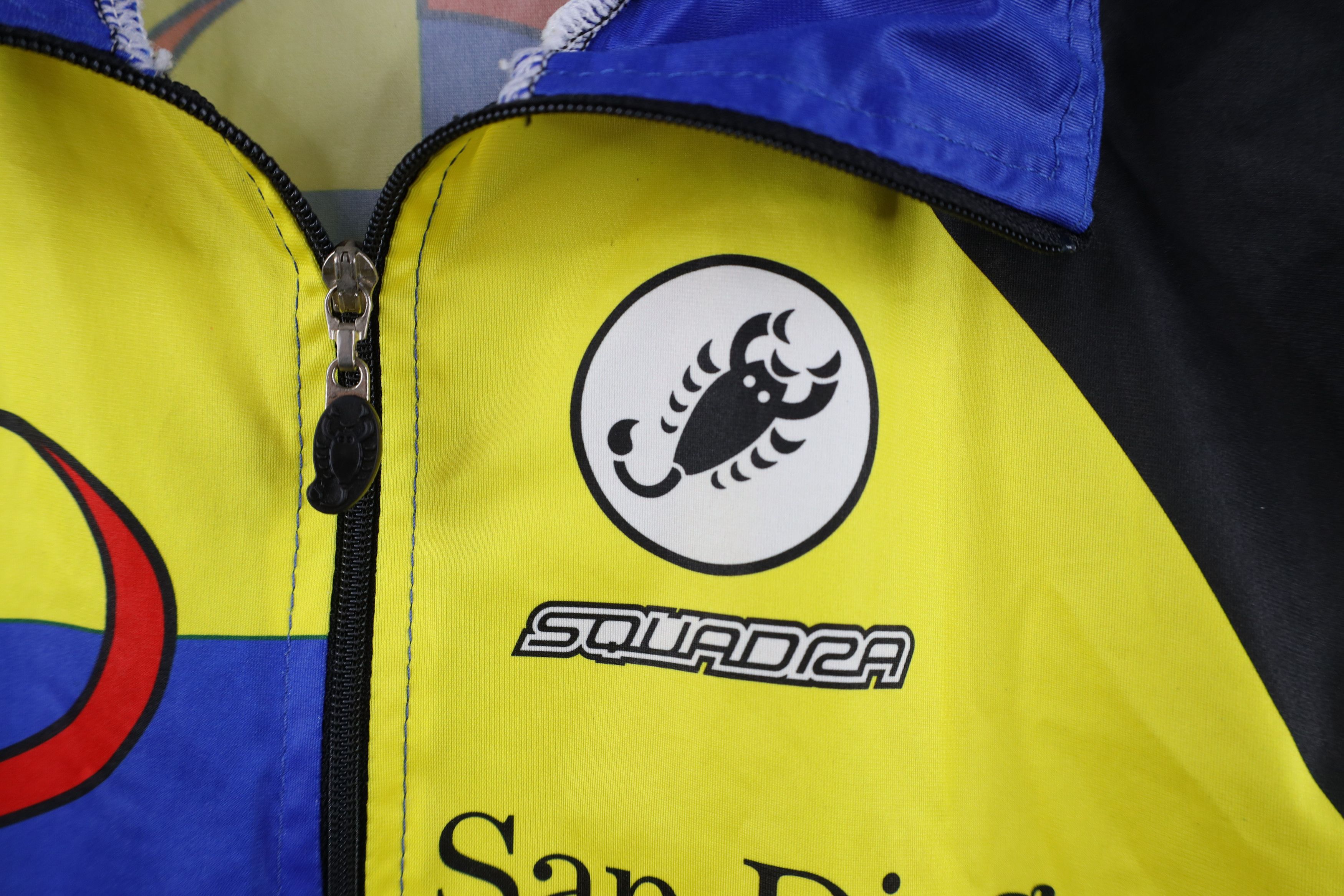 Vintage Squadra Team Division Cycle-Vets Full Zip Cycling Jersey USA Size US XL / EU 56 / 4 - 5 Thumbnail