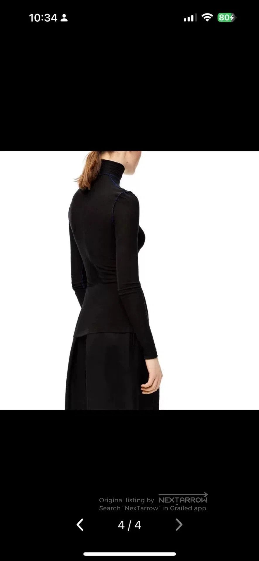 Loewe new loewe women's knitted long sleeve sweater. Size L / US 10 / IT 46 - 9 Thumbnail