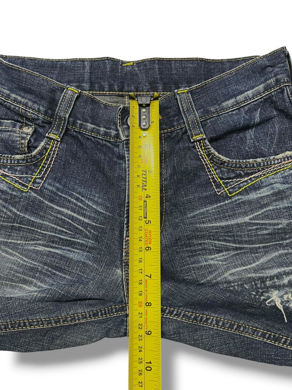 Edwin Flared Vintage Edwin - Faded Wash, Low Rise,Distressed Denim Size 27" / US 4 / IT 40 - 15 Thumbnail