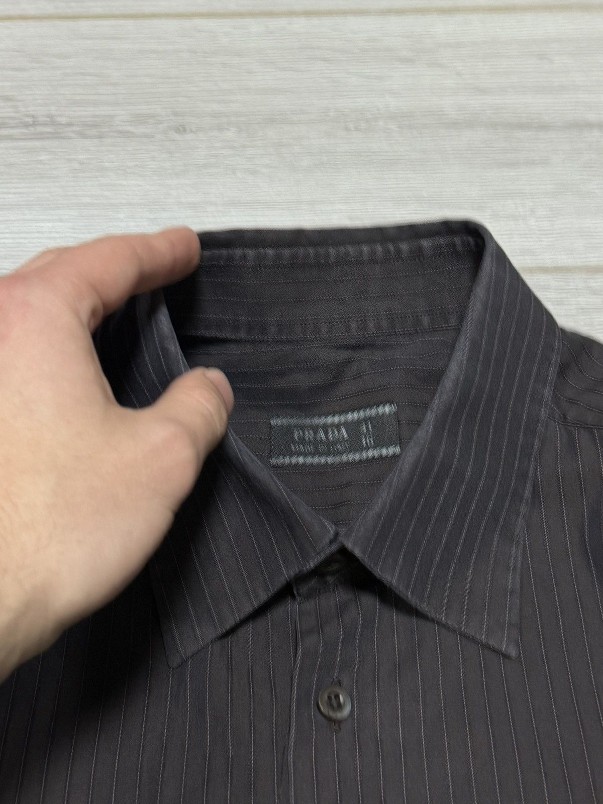 Prada Prada vintage striped shirt buttons Size US L / EU 52-54 / 3 - 3 Thumbnail