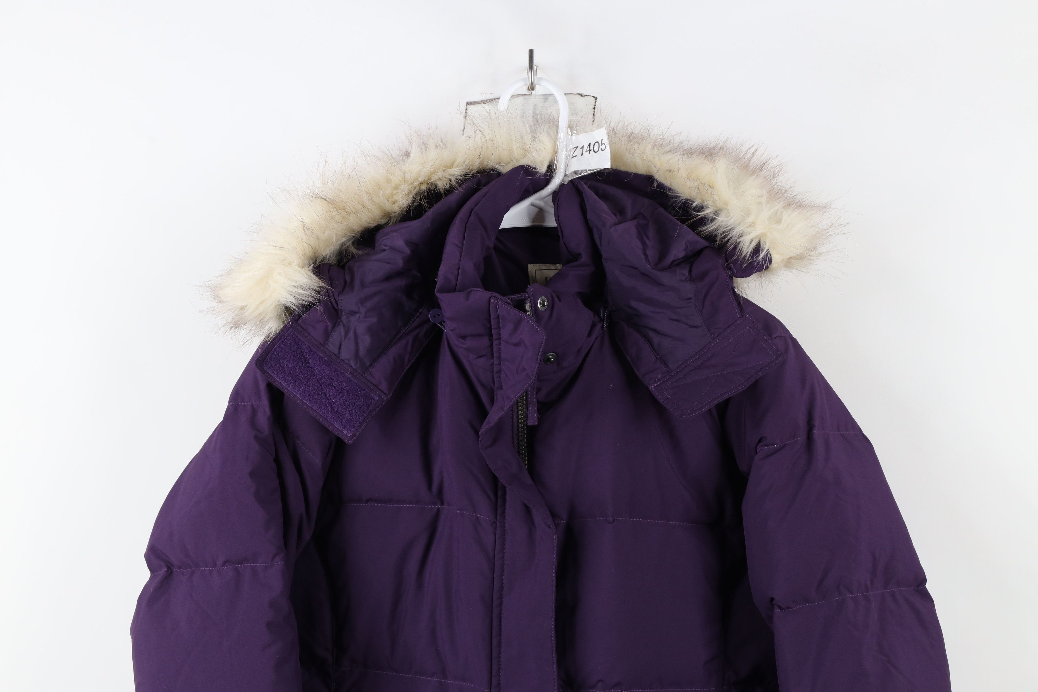 L.L. Bean × Vintage LL Bean Faux Fur Trim Duck Down Full Length Puffer Jacket Size M / US 6-8 / IT 42-44 - 2 Thumbnail