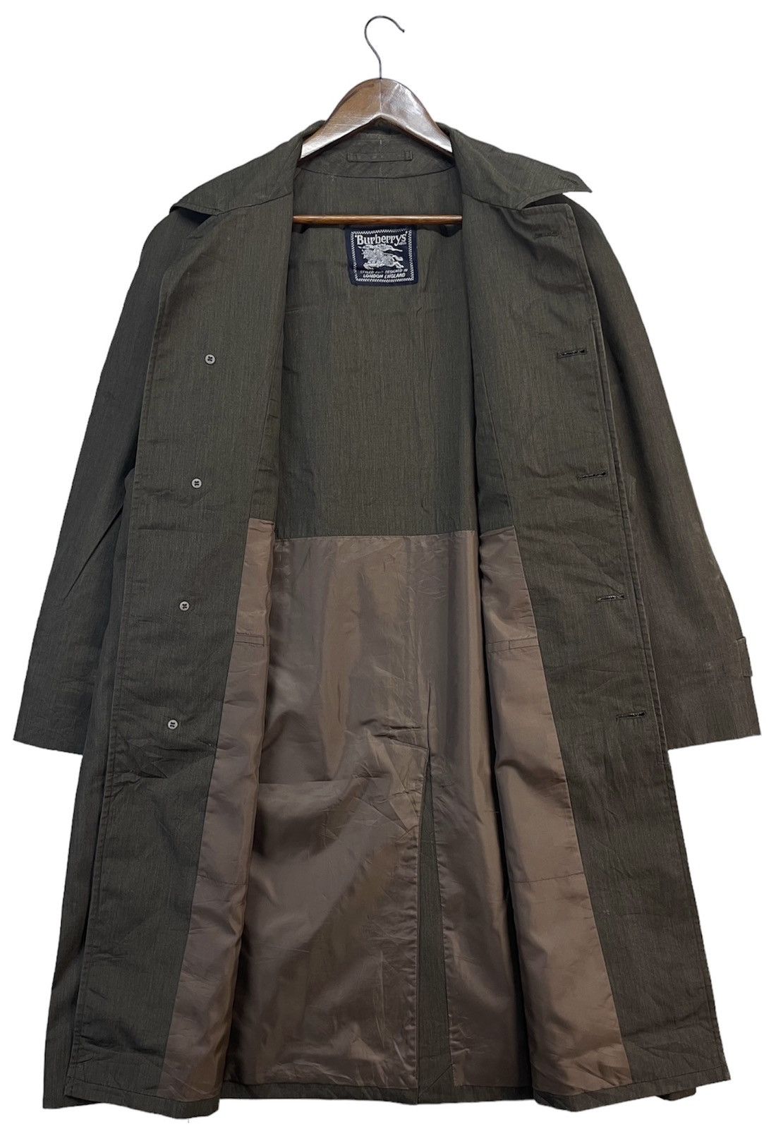 Burberry × Vintage Vintage Burberry London England Long Jacket Full Button Size L / US 10 / IT 46 - 2 Thumbnail