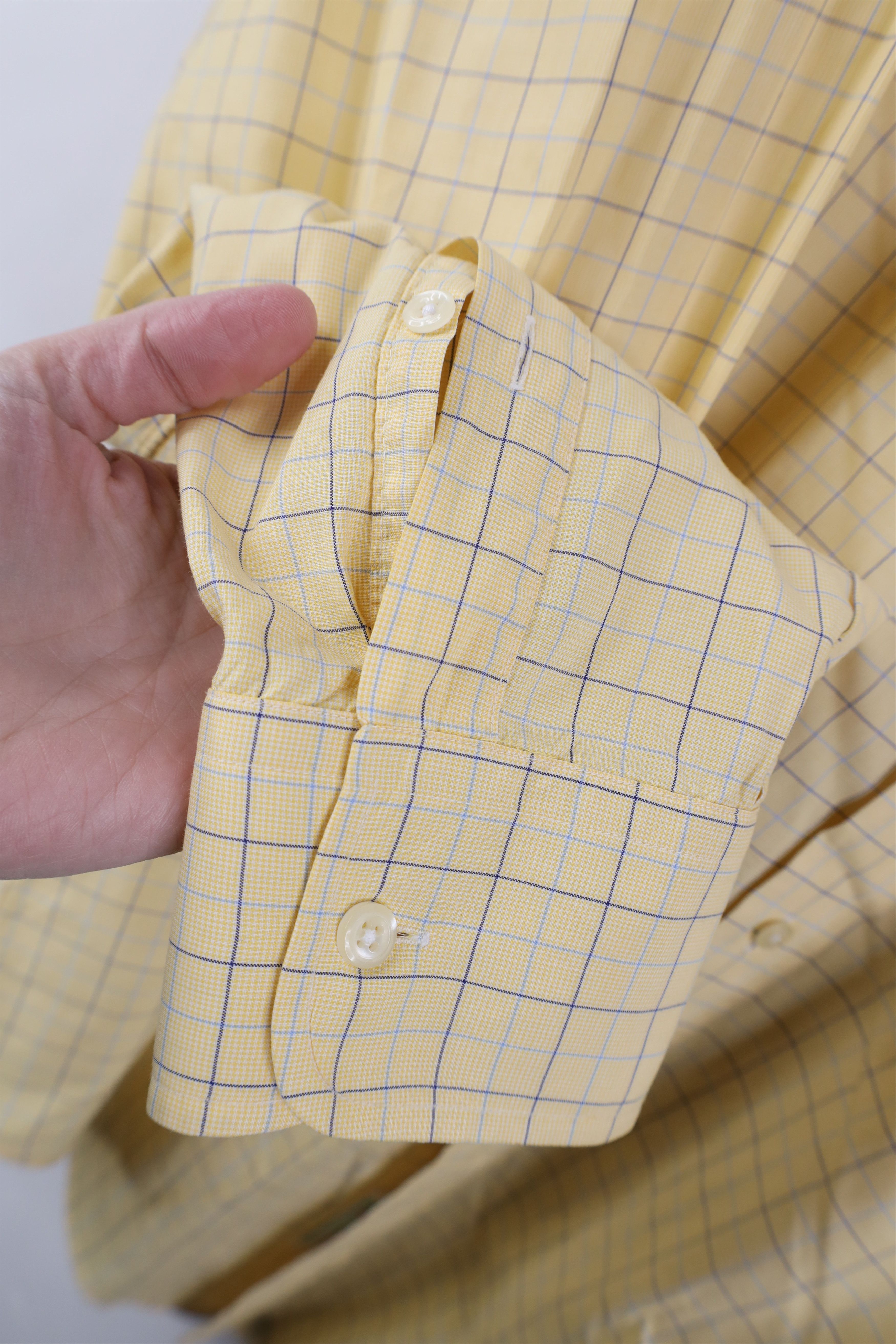 Paul Stuart Vintage Paul Stuart Button Shirt Yellow Plaid Cotton USA Size US M / EU 48-50 / 2 - 7 Thumbnail