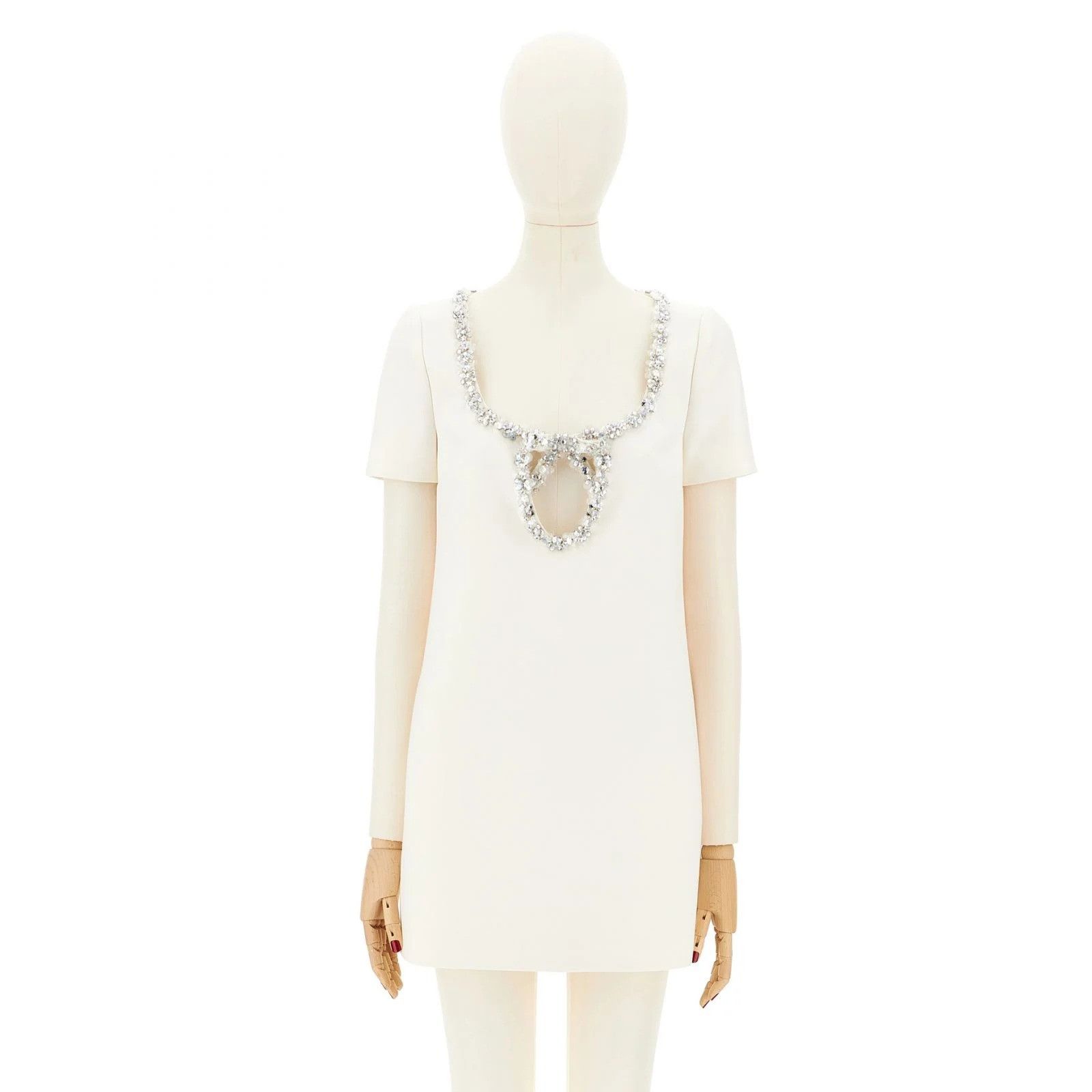 Gucci o1loc1c0226 804053 Embroidered Wool Silk Crepe Mini Dress Size M / US 6-8 / IT 42-44 - 1 Preview