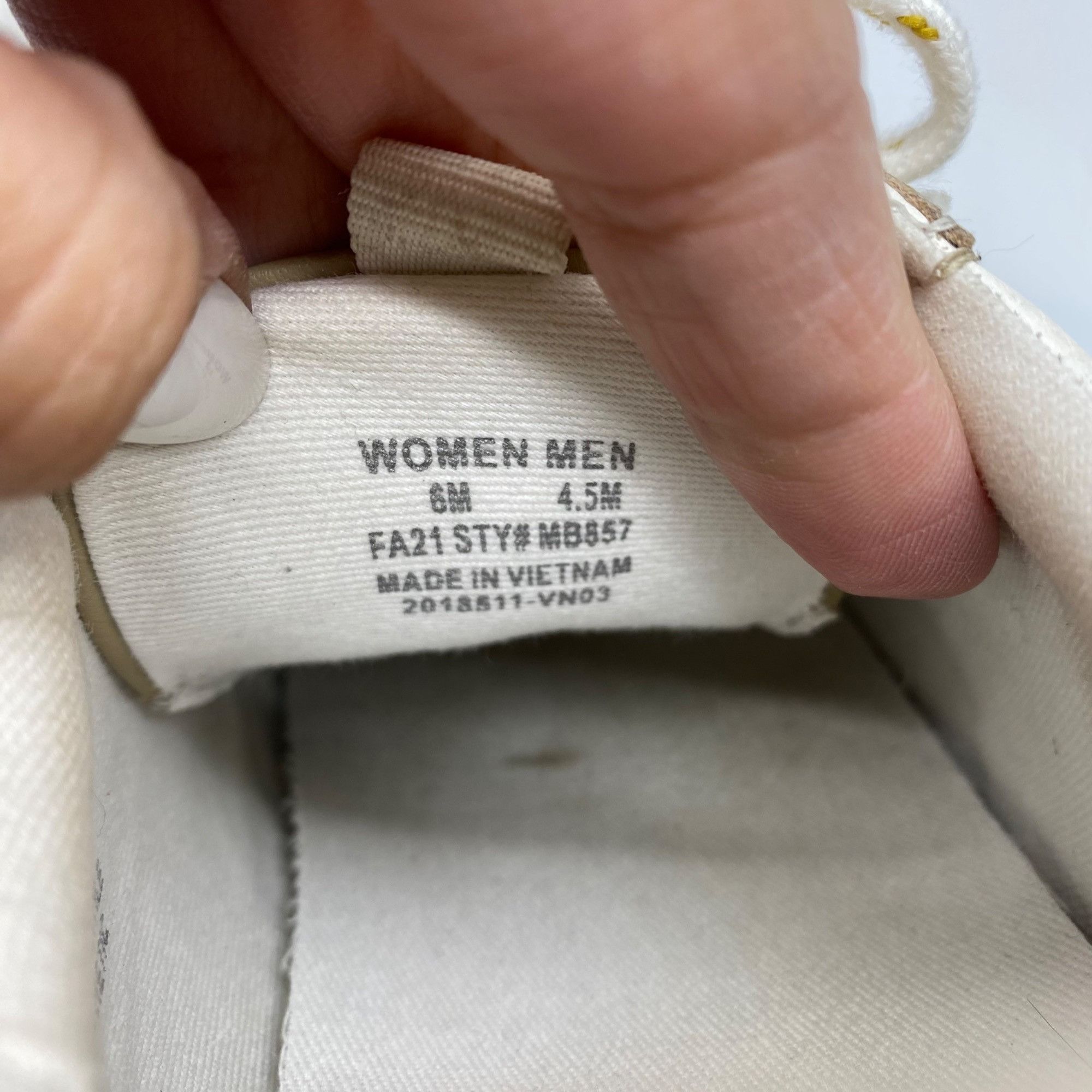 Madewell Madewell Kickoff Neutral Leather Color block Trainer Sneaker Size US 6 / IT 36 - 8 Thumbnail