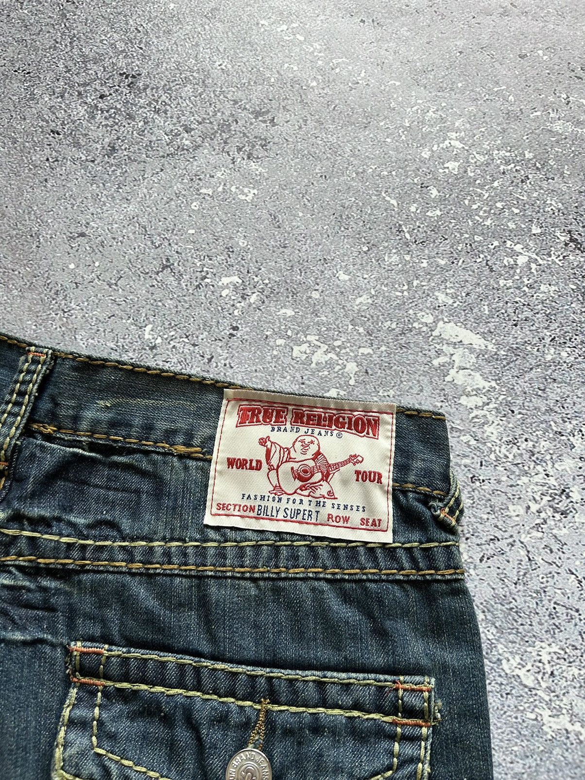 True Religion × Vintage True Religion Jeans Made In USA Chief Keef Style Y2K RAP Size US 34 / EU 50 - 3 Thumbnail