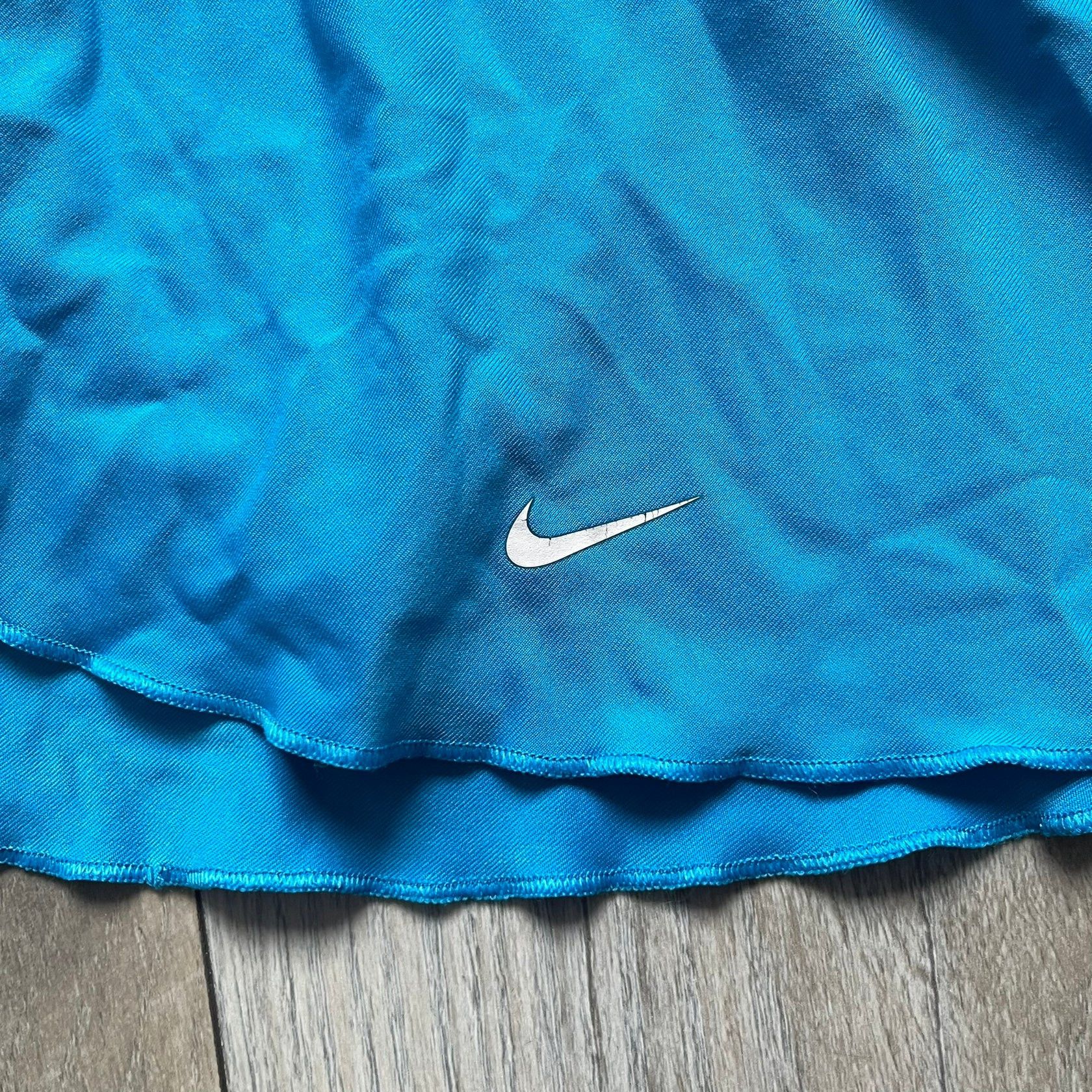 Nike Nike Court Blue Flouncy Tennis Skirt Size 26" / US 2 / IT 38 - 4 Thumbnail