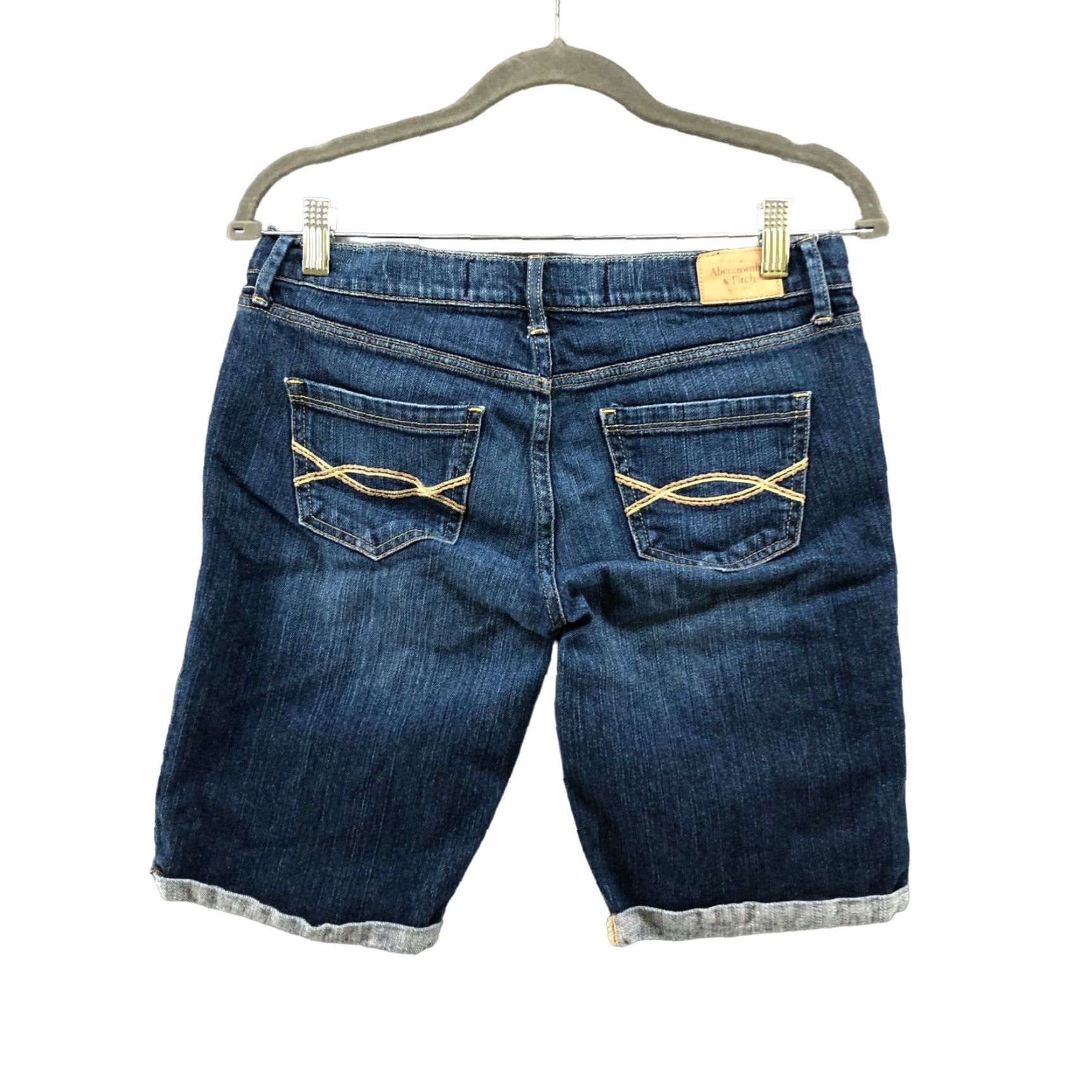 Abercrombie & Fitch VINTAGE Abercrombie & Fitch Jean Shorts Womens 27 Blue Stretch Low Rise Casual American Classic Size 27" / US 4 / IT 40 - 2 Thumbnail