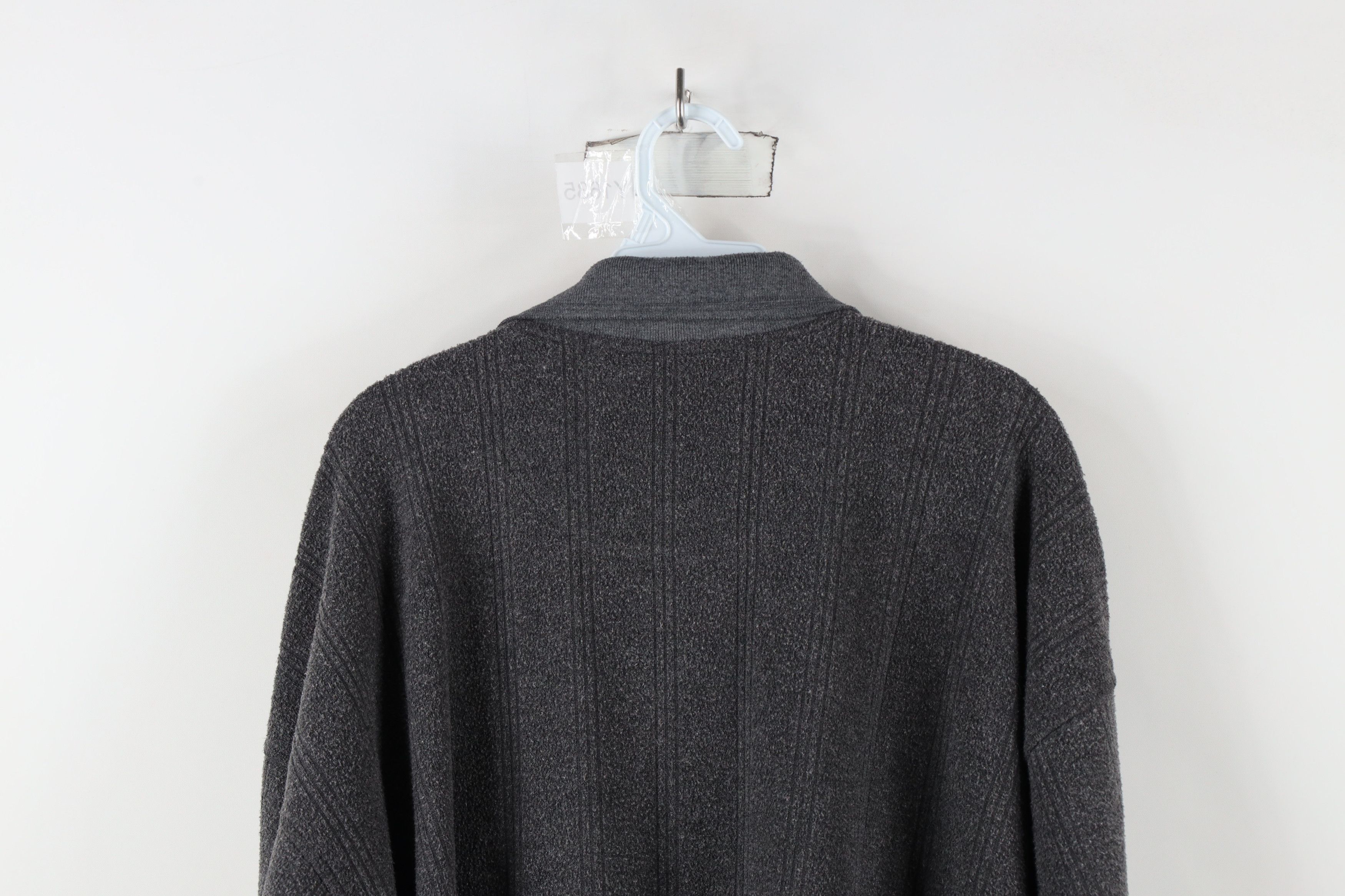 Vintage Vintage 90s Streetwear Striped Collared Pullover Sweater Size US XXL / EU 58 / 5 - 11 Thumbnail