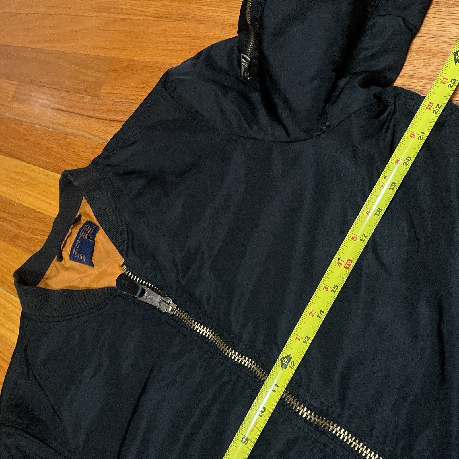 Alpha Industries Alpha Industries Long Black Bomber Flight Jacket Size Large Size US L / EU 52-54 / 3 - 4 Thumbnail