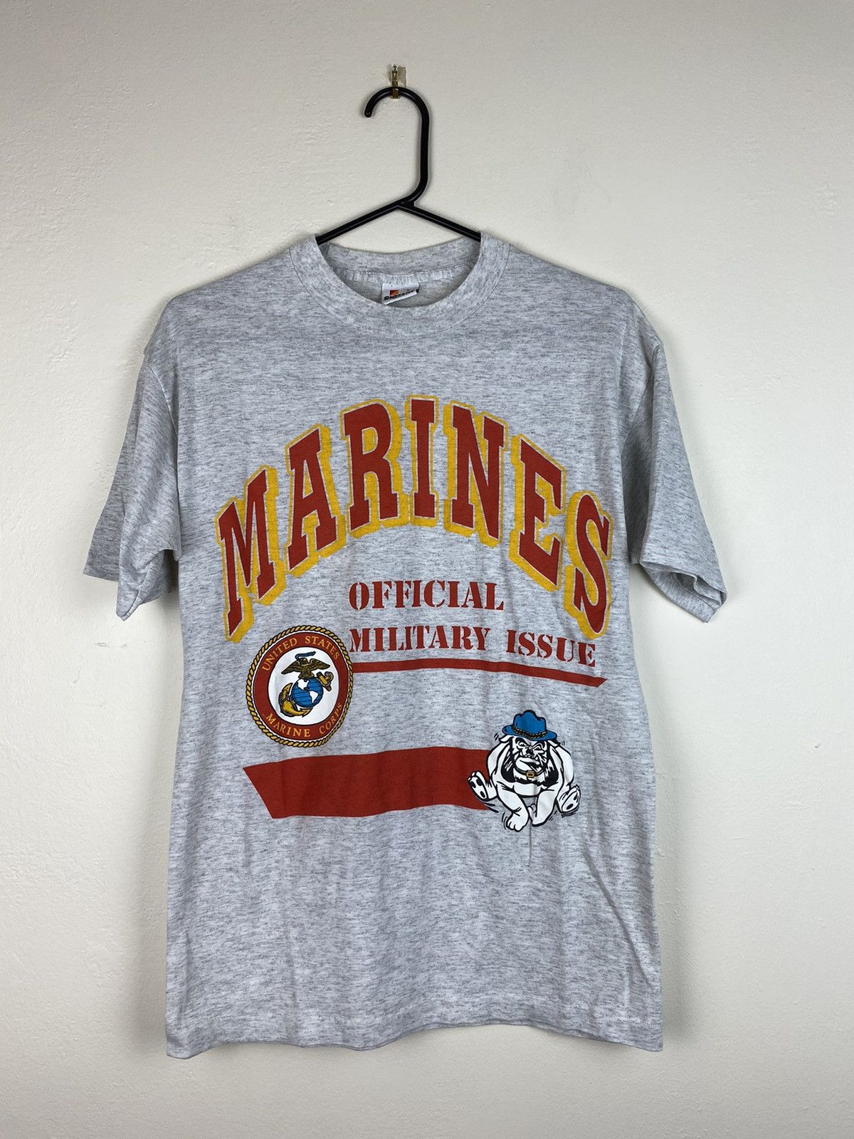 Vintage Vintage Marines Signal Dog T Shirt Rare Single Stitch Size US L / EU 52-54 / 3 - 1 Thumbnail